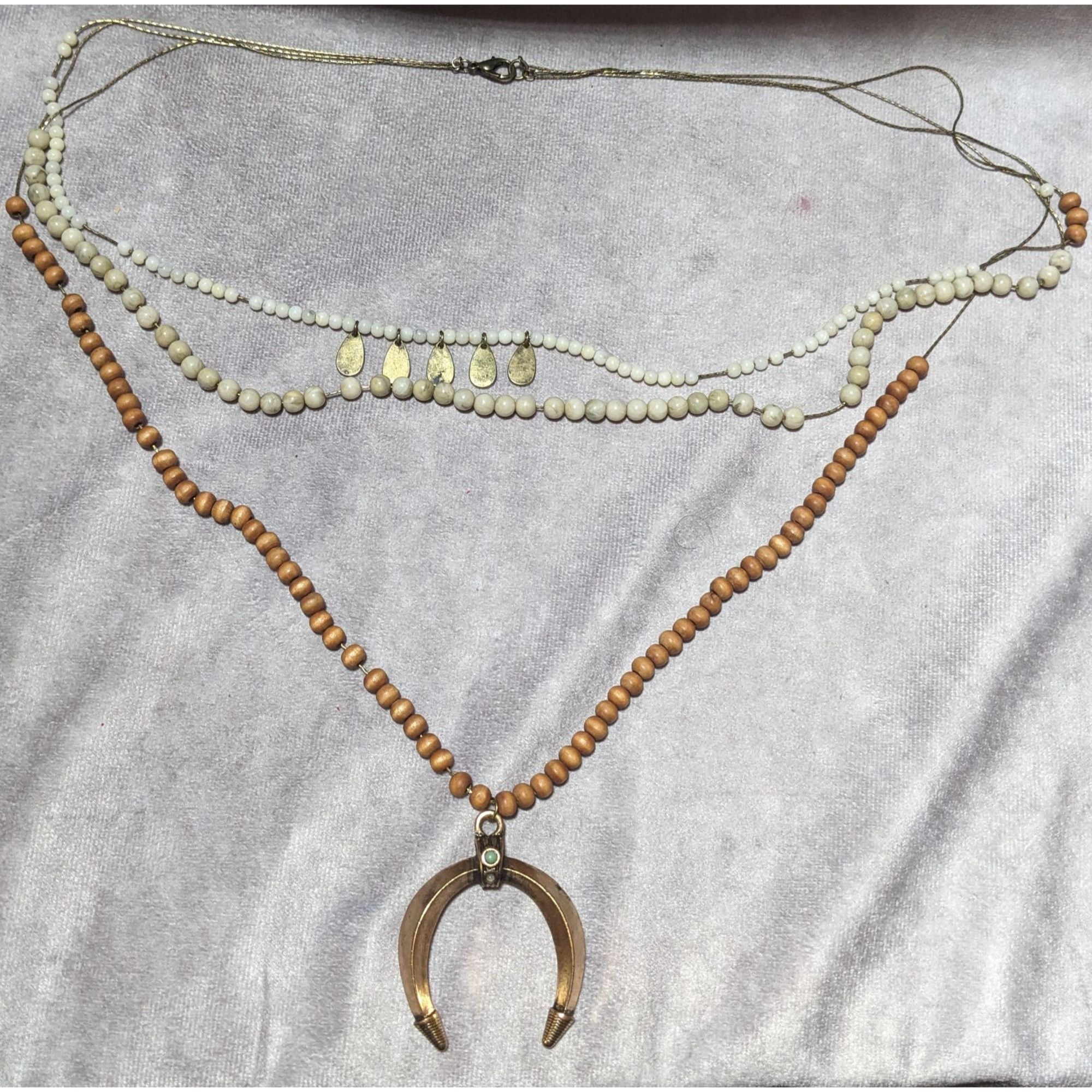 Other Bohemian Multilayer Gold Crescent Necklace Size ONE SIZE - 9 Thumbnail