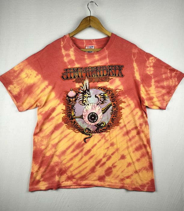 Vintage Jimi Hendrix Flying Eyeball Tie dye vintage T shirt1989