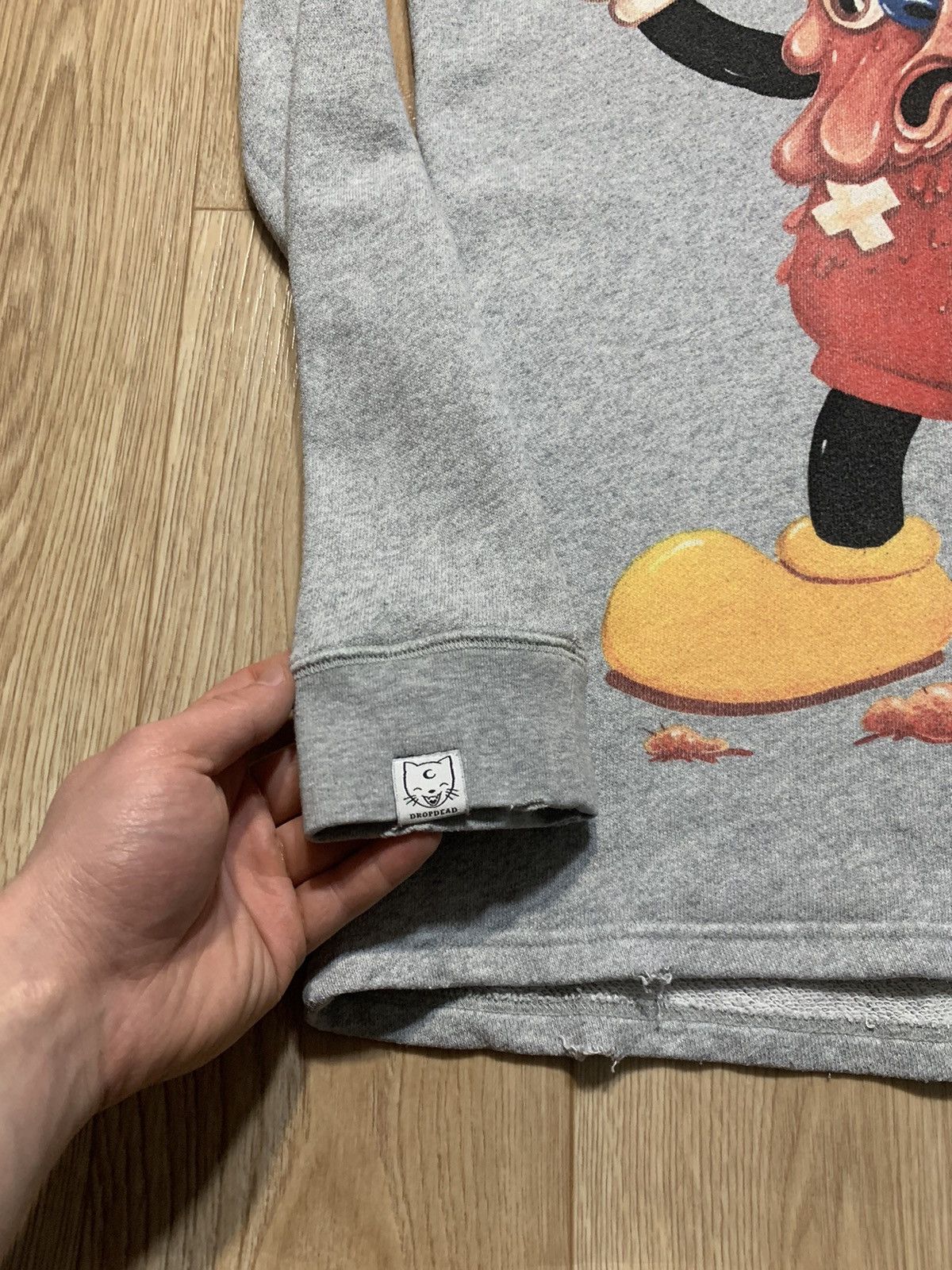 Drop Dead × Drop Dead Clothing Rare Drop Dead Clothing Melting Mickey Mouse Sweatshirt Size US S / EU 44-46 / 1 - 5 Thumbnail