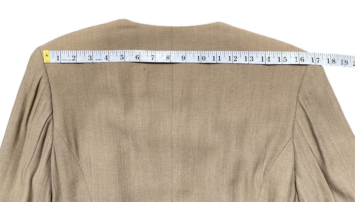 Japanese Brand RARE🔥 Dominique Dumas Paris Beige Jacket with Lace Up Detail Size M / US 6-8 / IT 42-44 - 8 Thumbnail