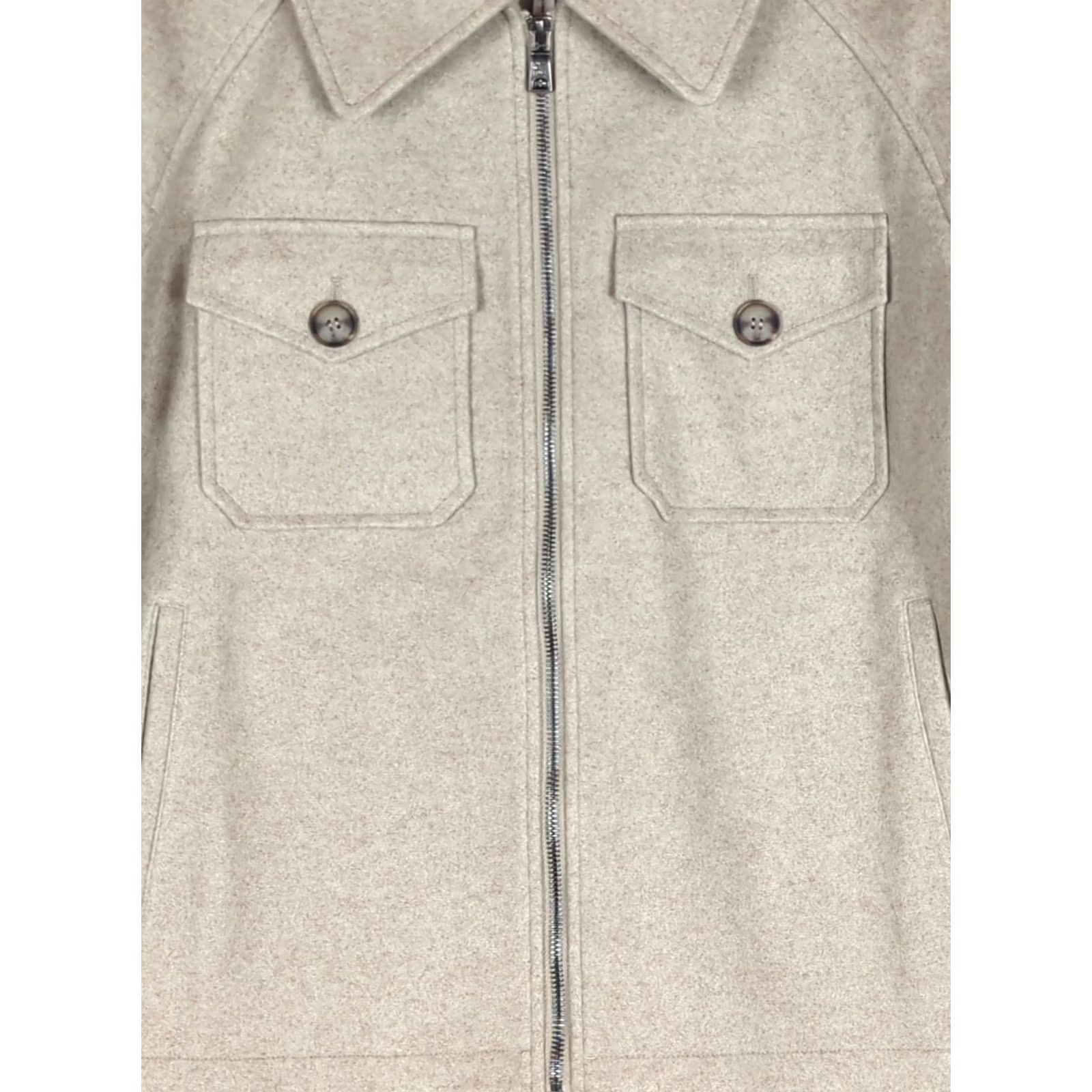 AVEC LES FILLES VINTAGE Anthropologie Avec Les Filles Jacket Womens L Oatmeal Relaxed fit Minimalist Size L / US 10 / IT 46 - 6 Thumbnail