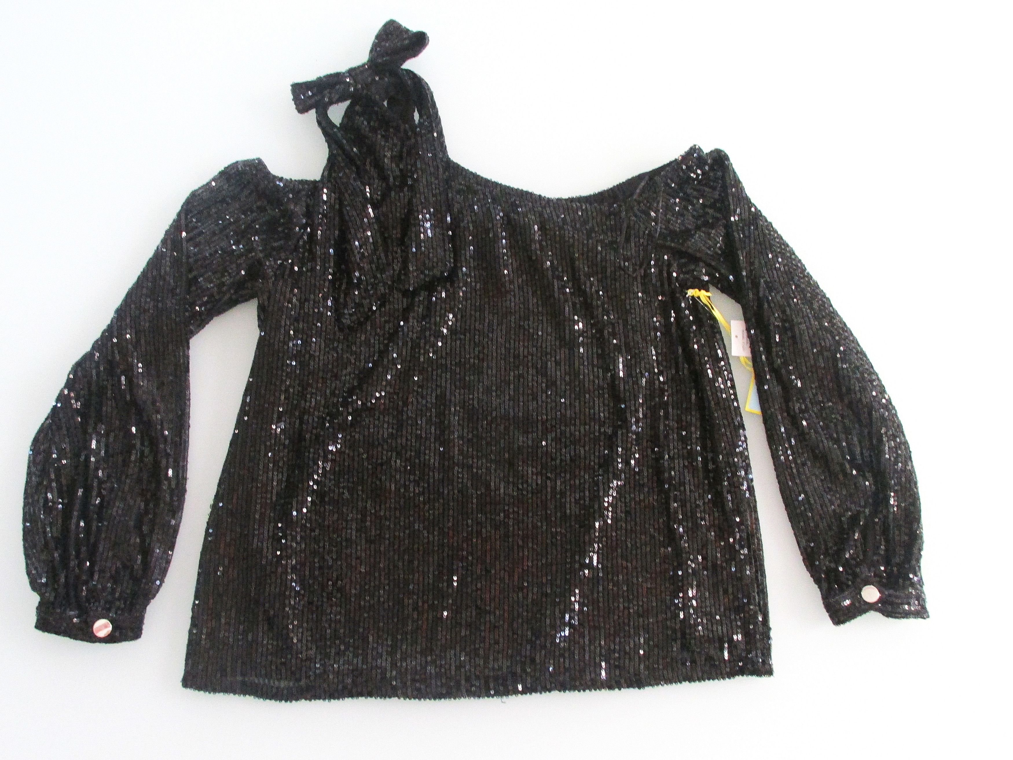 Other CeCe (NWT) Women's One Shoulder Sequined Top Size Med Size M / US 6-8 / IT 42-44 - 1 Thumbnail