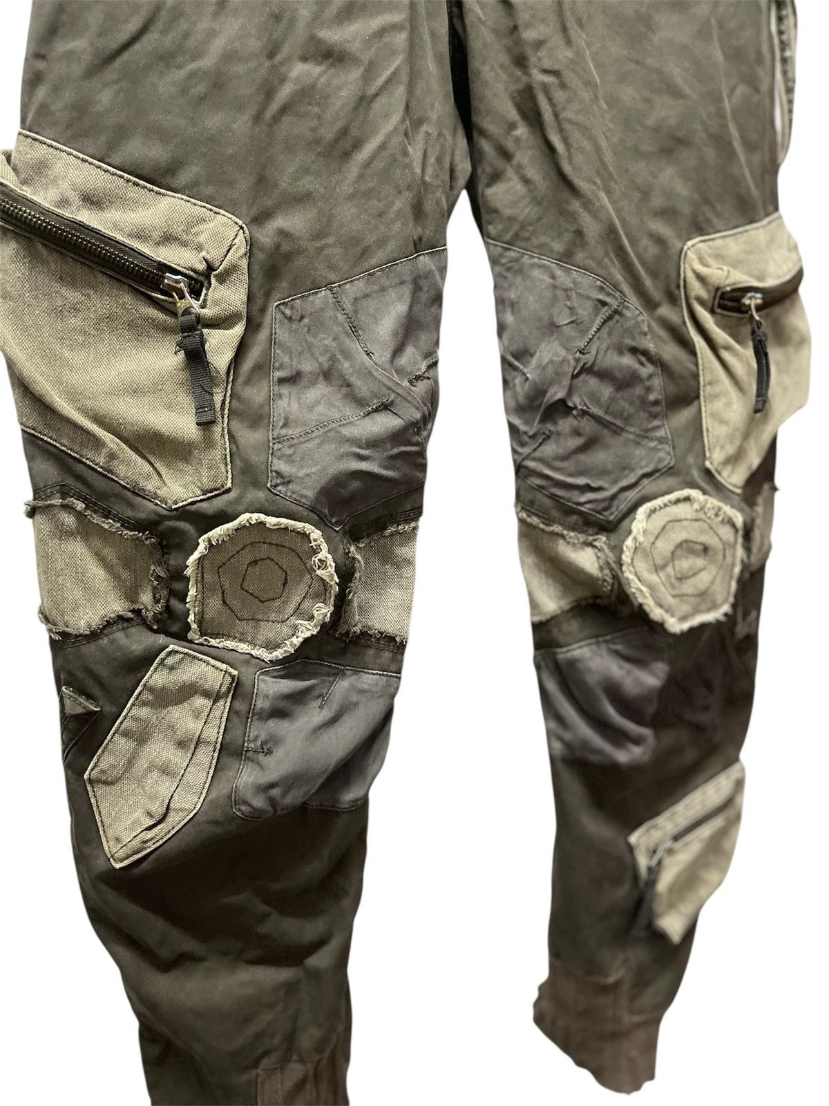 Marithe + Francois Girbaud 2000s Marithe+Francois Girbaud Bondage Cargo Pants Size US 32 / EU 48 - 3 Thumbnail