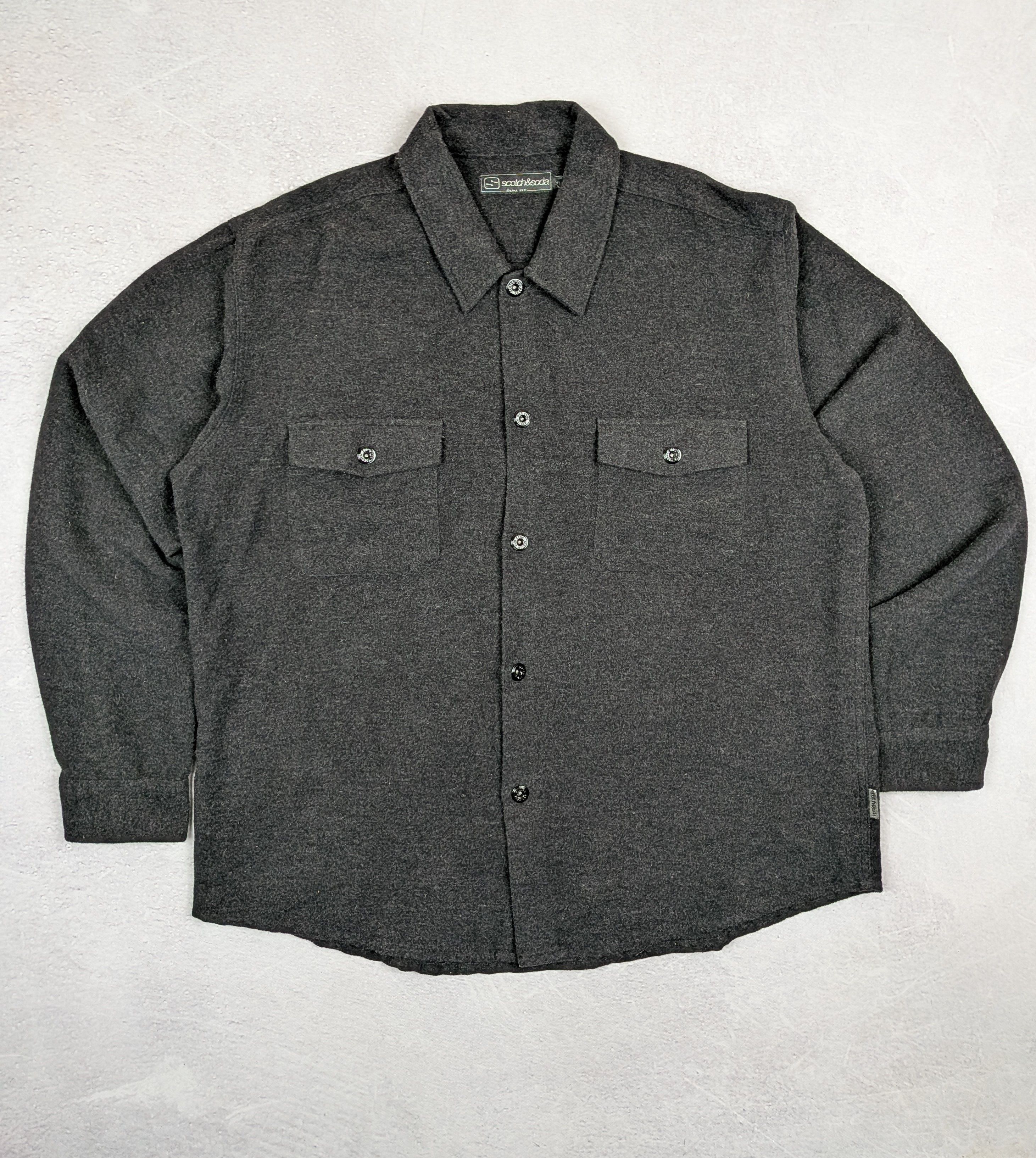 Scotch & Soda Scotch & Soda Wool Shacket Wool Shirt Fleece XL XXL Winter Size US XL / EU 56 / 4 - 1 Thumbnail