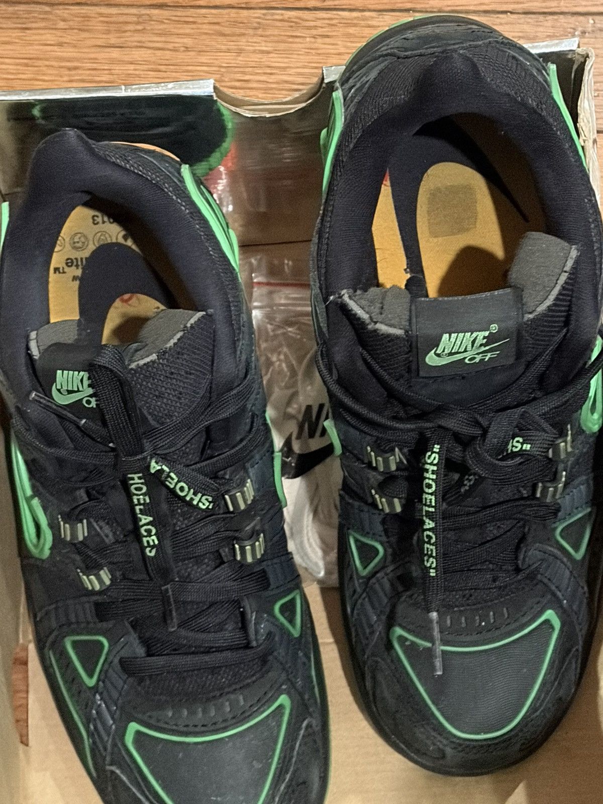 Nike Nike Air Rubber Dunk x Off-White Low Green Strike Size US 7.5 / IT 37.5 - 7 Thumbnail