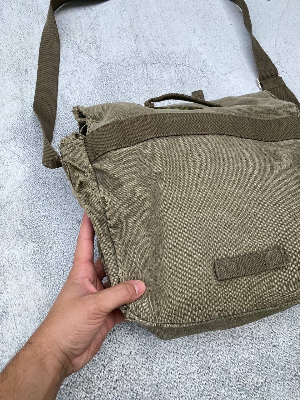 Japanese Brand Diesel Style Japanese distressed denim Sling Bag Size ONE SIZE - 14 Thumbnail