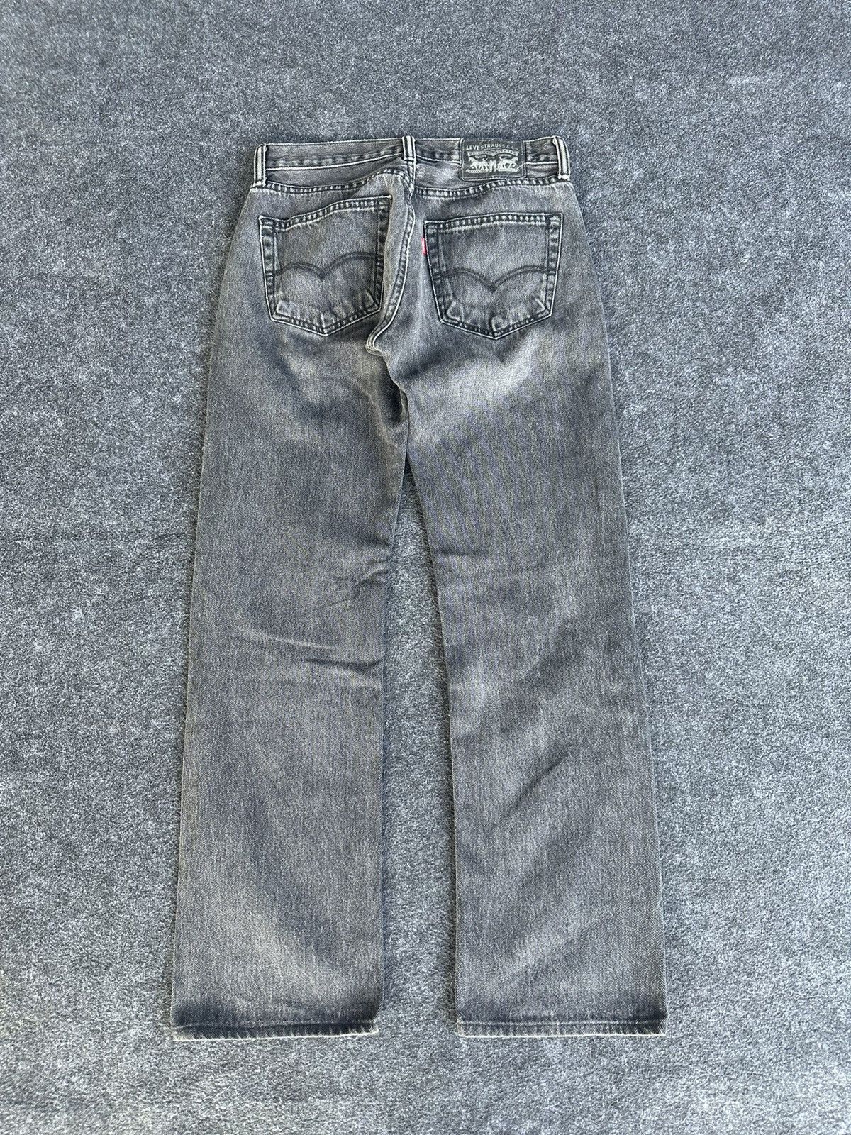 Levi's Y2K Levis 505 Super Black Faded Washed Denim 28x29 D268 Size US 28 / EU 44 - 3 Thumbnail
