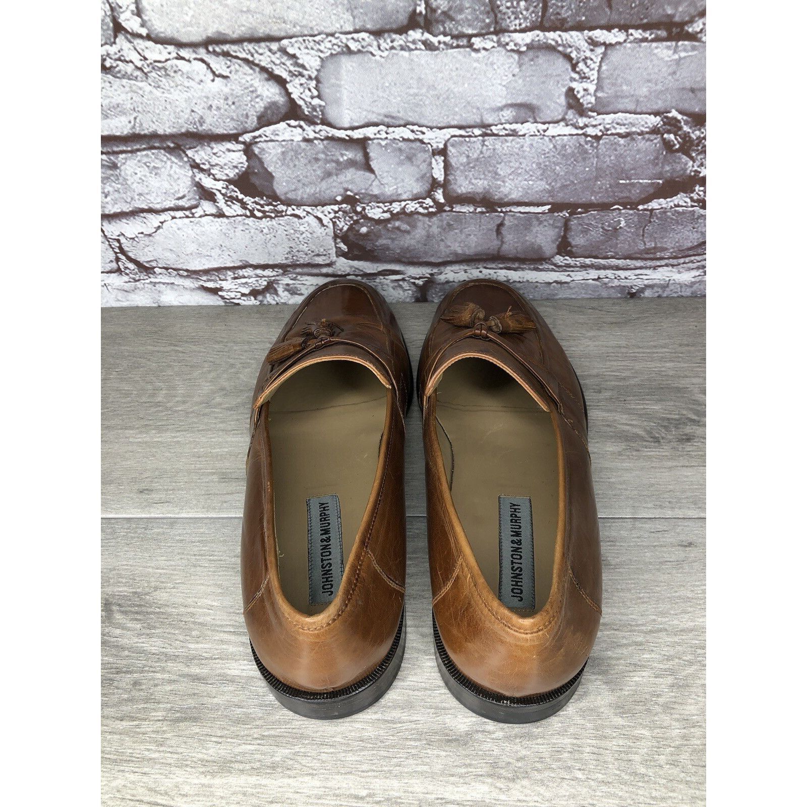 Johnston & Murphy Johnston & Murphy Brown Leather Tassel Loafers Dress Shoes M Size US 11 / EU 44 - 5 Thumbnail