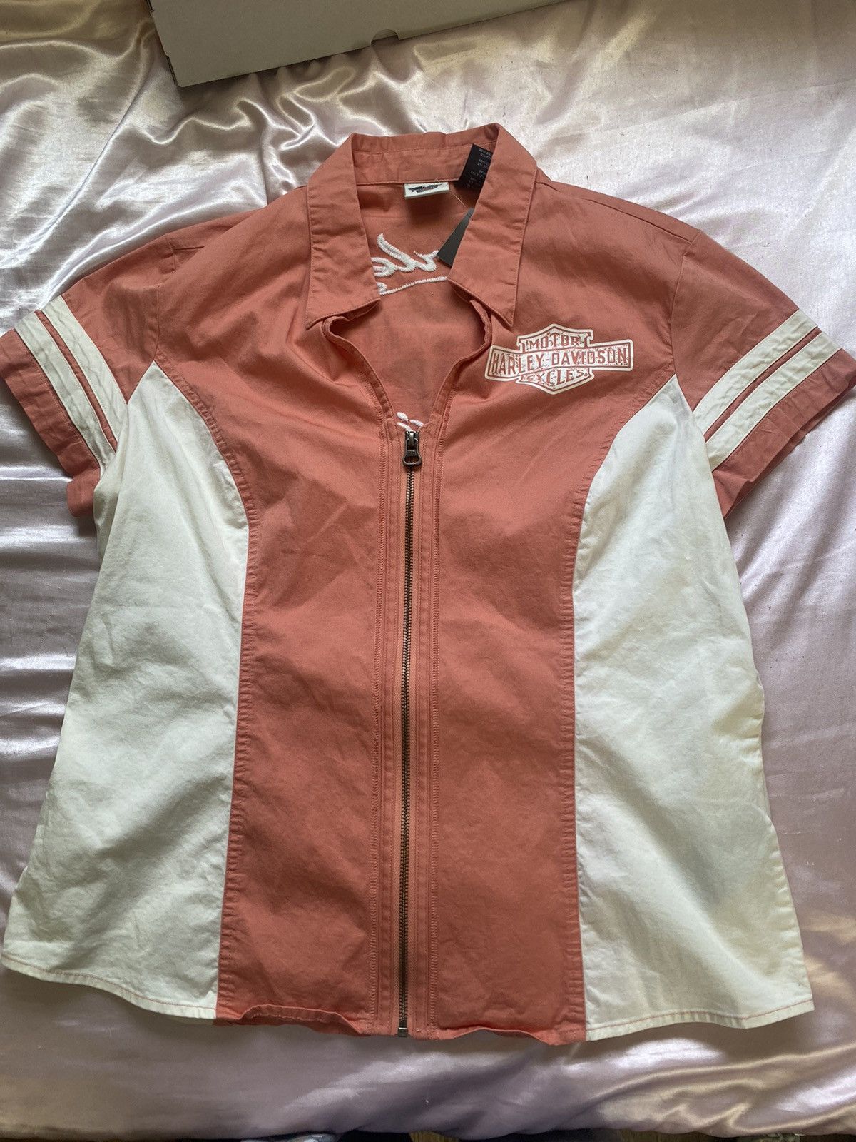 Harley Davidson Vintage Harley Davison woman’s biker shirt Size XL / US 12-14 / IT 48-50 - 1 Thumbnail
