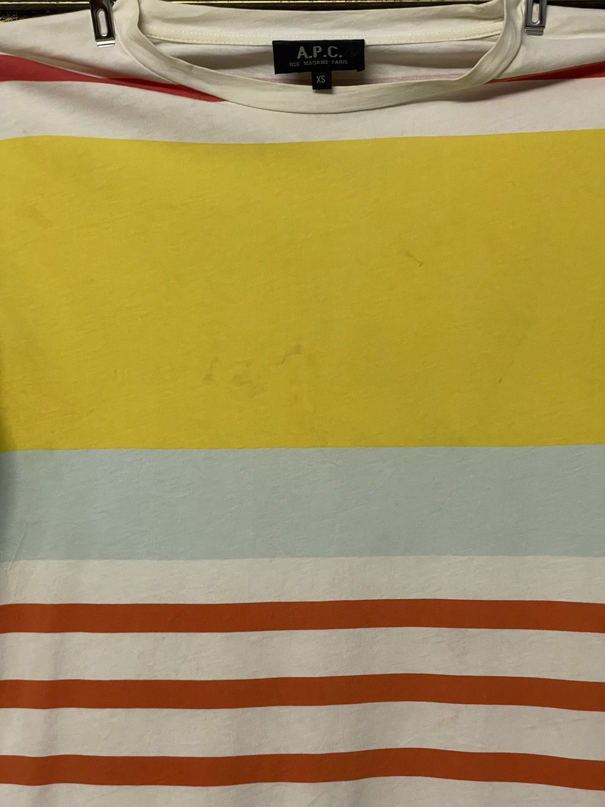 A.P.C. Vintage Designer A.P.C Rue Madame Paris Stripes Distressed Size US S / EU 44-46 / 1 - 3 Thumbnail
