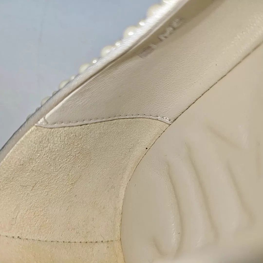 Jimmy Choo Jimmy Choo Square Toe Pearl Flat EU 36.5 Size US 6 / IT 36 - 7 Thumbnail