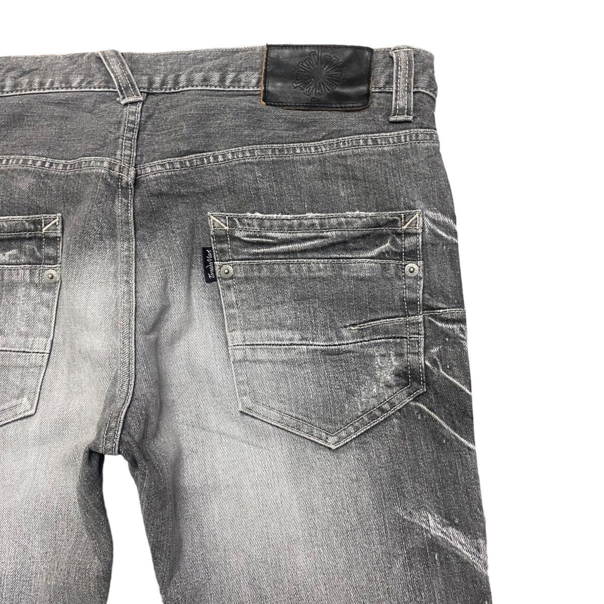 Tornado Mart Tornado Mart Bullet Hole Denim Flare Jeans Size US 33 - 13 Thumbnail