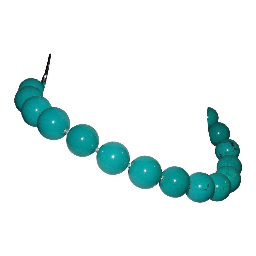 Designer Turquoise Large Beaded Princess Necklace Alberto Juan Size ONE SIZE - 2 Thumbnail