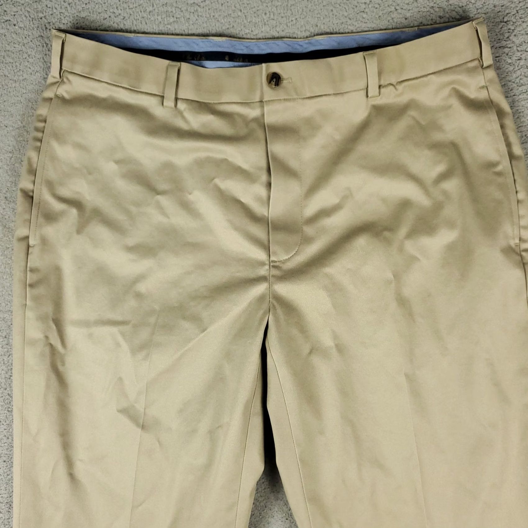 Brooks Brothers Brooks Brothers Pants Mens 38x31 Beige Hudson Flat Front Chino Trousers Size US 38 / EU 54 - 2 Thumbnail