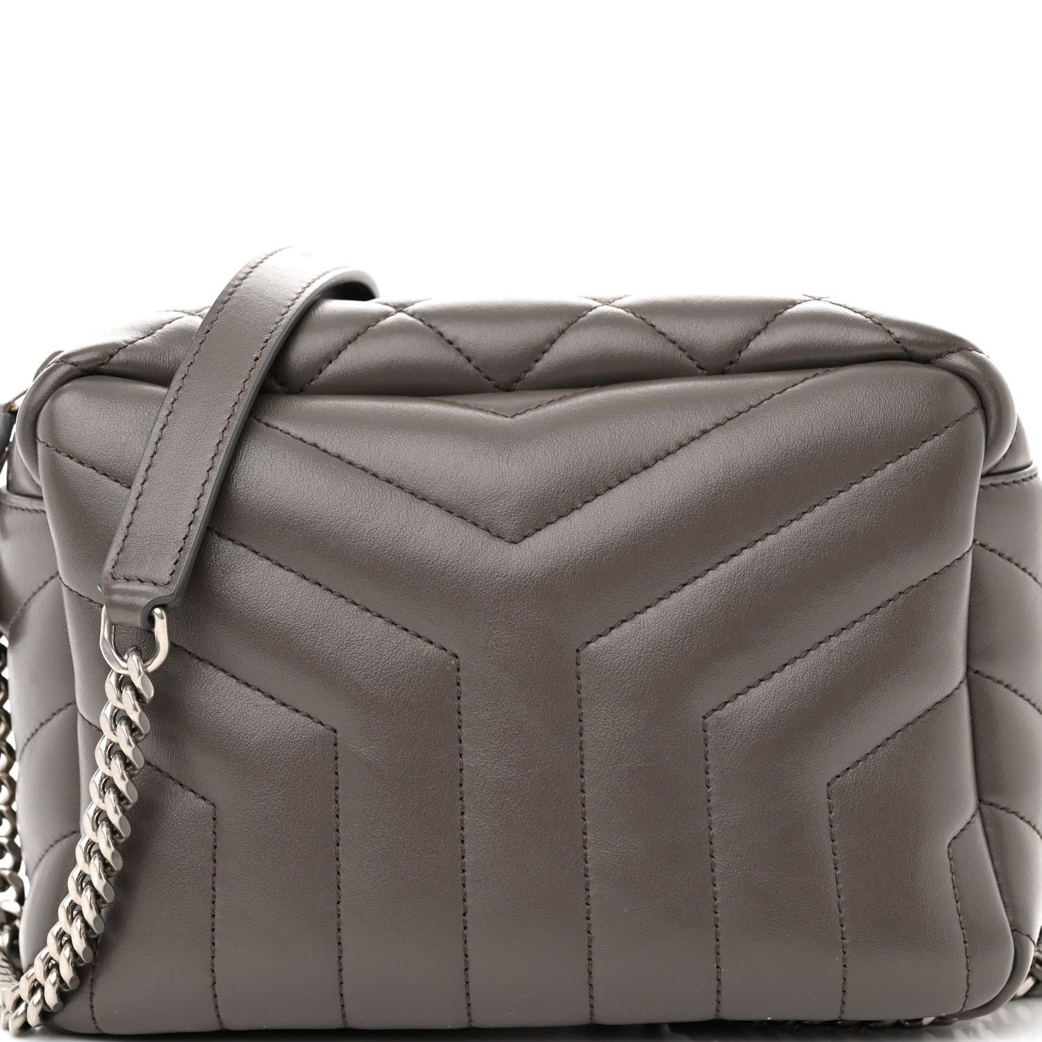Saint Laurent Paris Saint Laurent Y Quilted Monogram Small Loulou Bowling Bag Size ONE SIZE - 1 Thumbnail