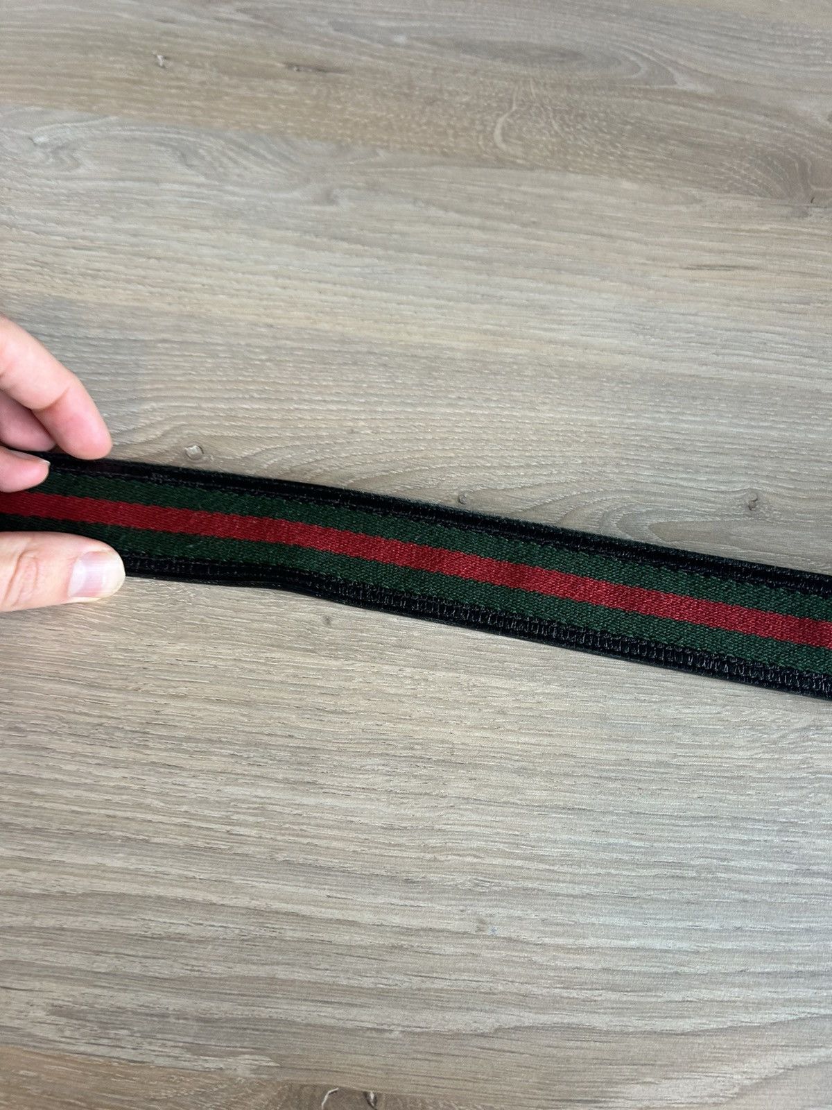 Gucci GG Web Stripe Belt - Black and Red, Iconic GG Buckle Size 38 - 3 Thumbnail
