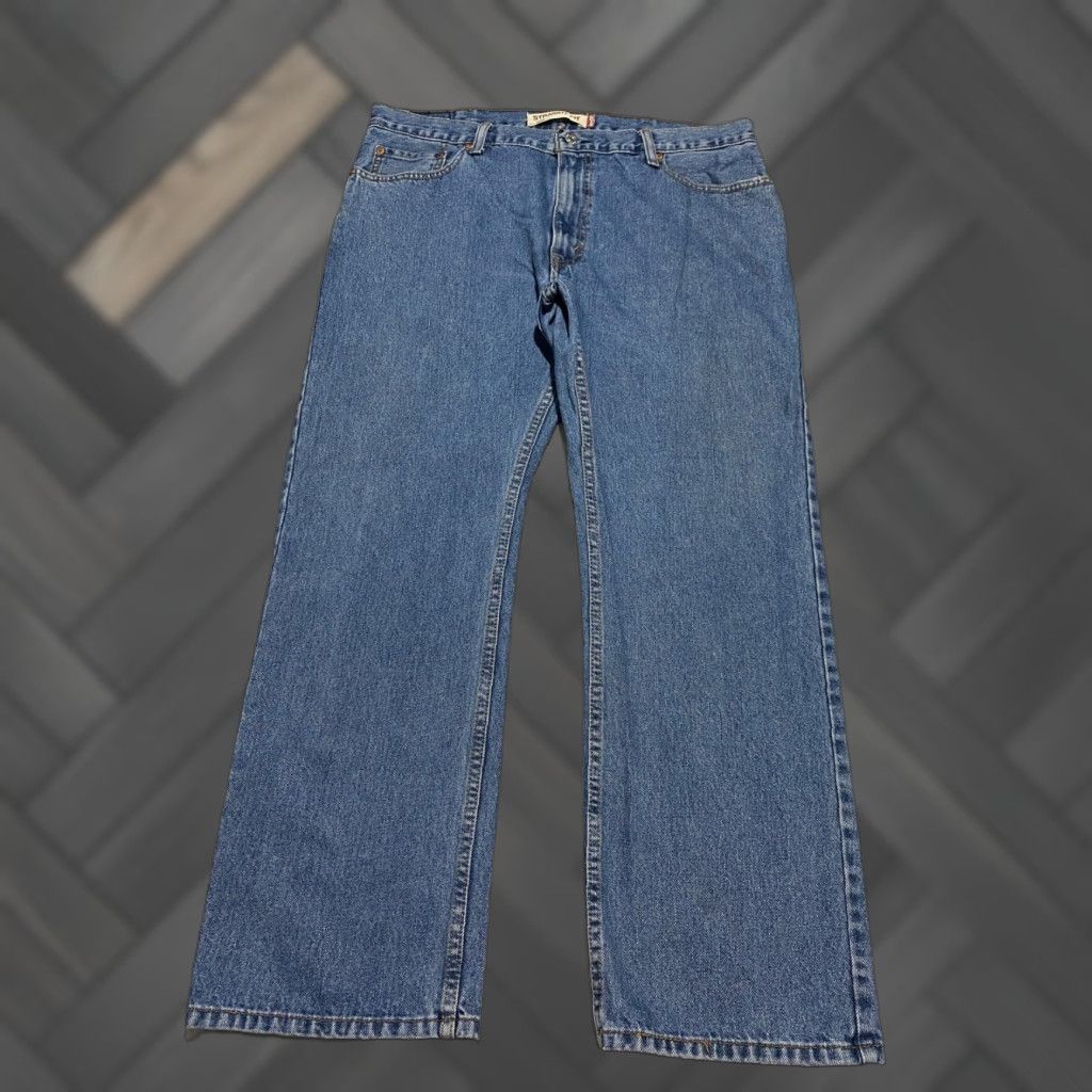 Levi's Levi's 505 Jeans Mens Regular Straight Fit 38x30 Blue Denim Classic Size US 38 / EU 54 - 1 Thumbnail
