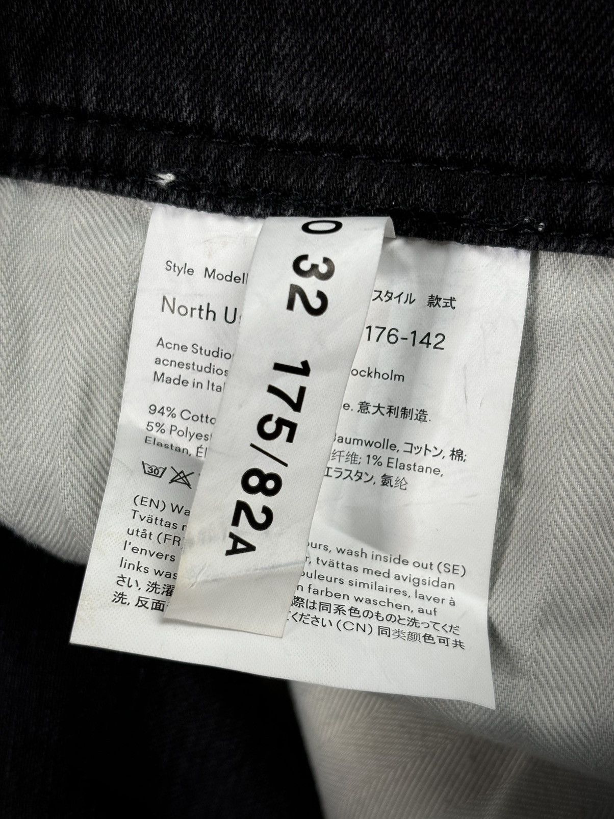 Acne Studios “Acne Studios” Bla Konst Climbed Black Jeans Size US 30 / EU 46 - 6 Thumbnail