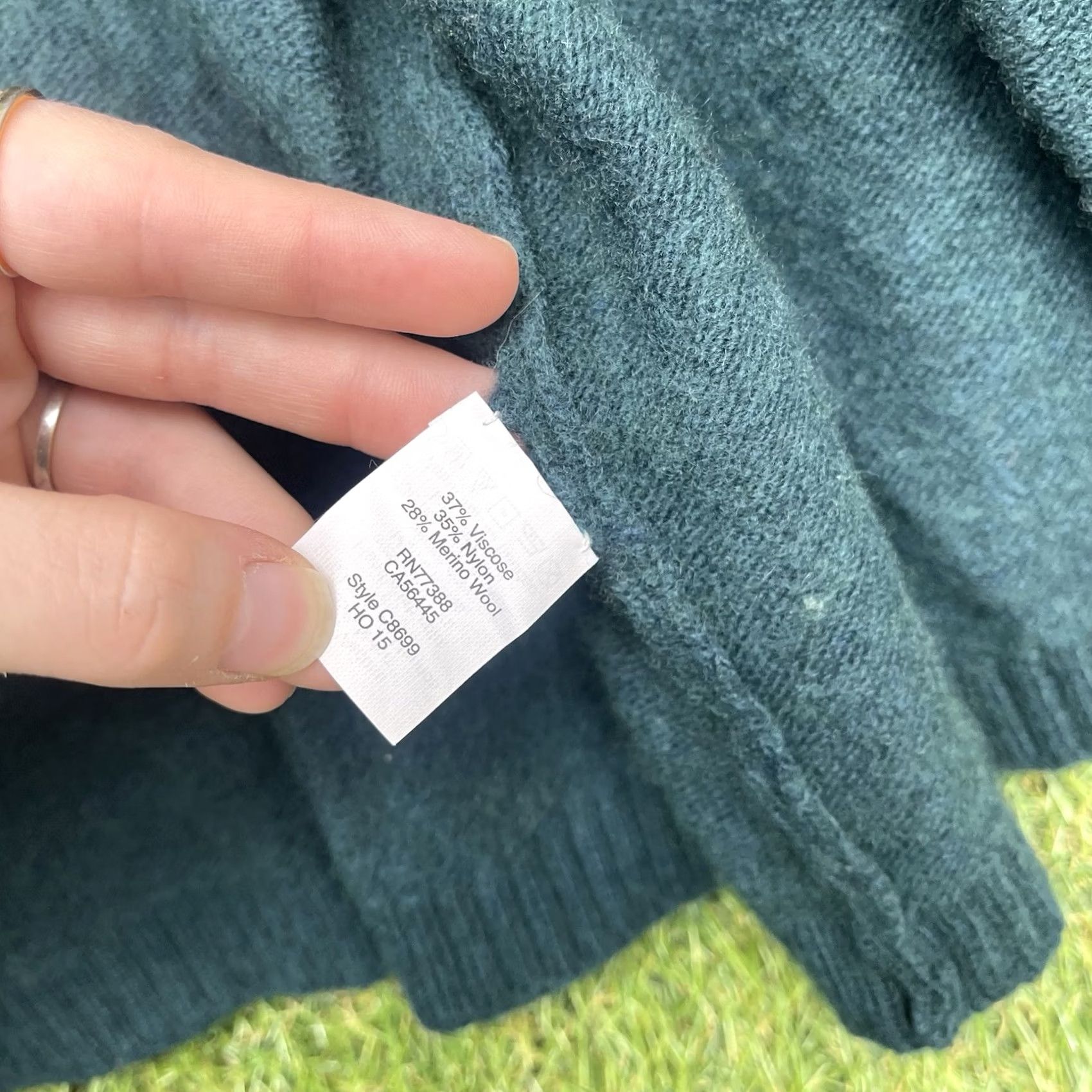 J.Crew J. Crew Blazer Cardigan Women Medium Wool Blend Sophie Open Neck Green 90s Modern 00s Knit Sweater Raglan Sleeve Womens Size M / US 6-8 / IT 42-44 - 7 Thumbnail