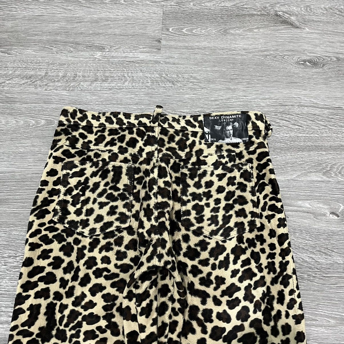 Japanese Brand Sexy Dynamite London Leopard Fleece Pant Size US 32 / EU 48 - 7 Thumbnail