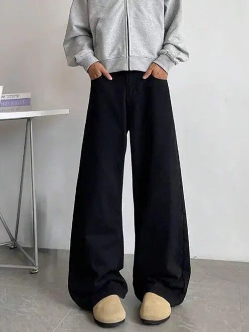 Japanese Brand × Vintage Vintage Classic 90s Wide Leg Flared Jeans Size US 32 / EU 48 - 2 Thumbnail