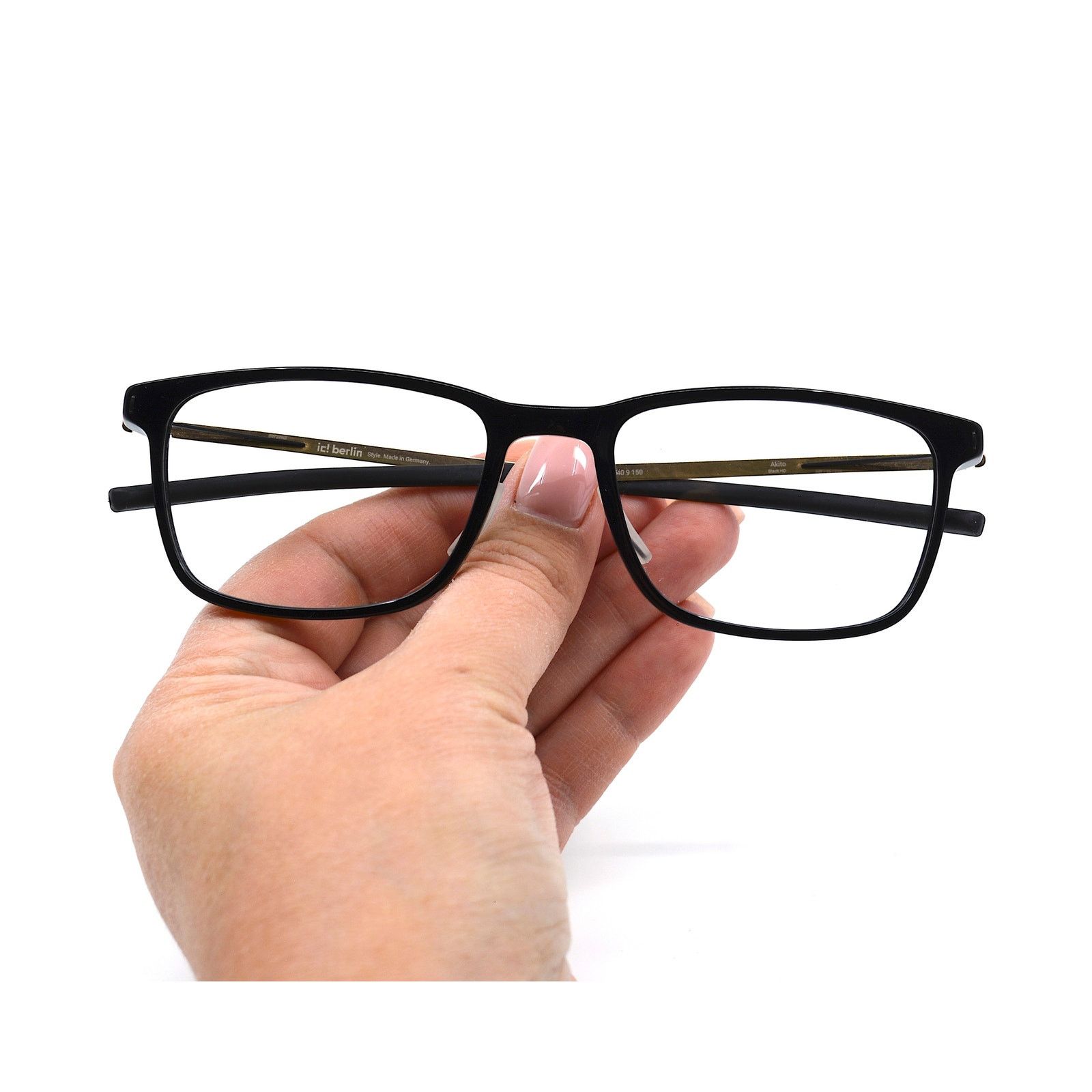 Ic! Berlin NEW IC! BERLIN AKITO BLACK GOLD AUTHENTIC EYEGLASSES FRAME Size ONE SIZE - 9 Thumbnail
