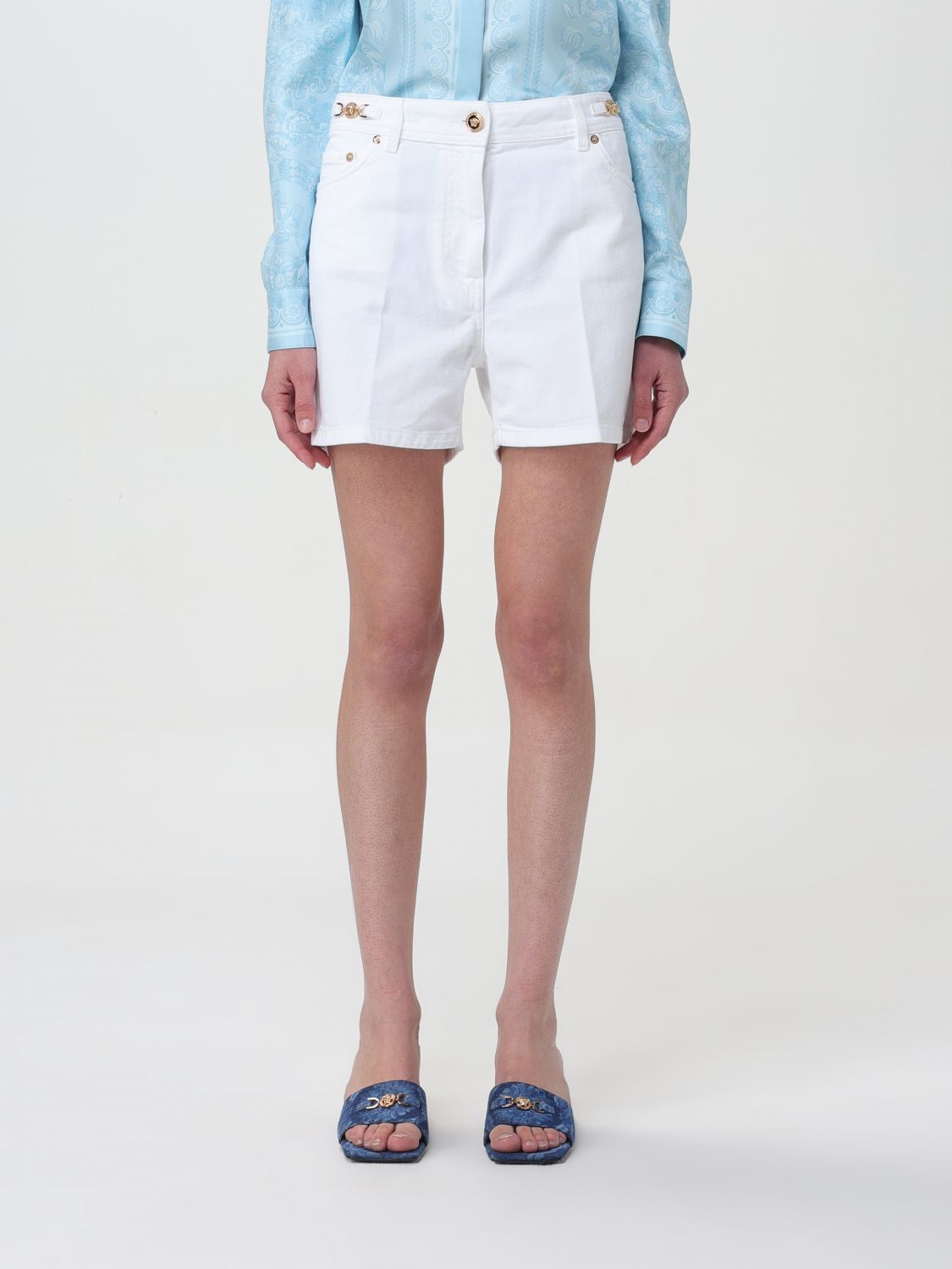 image of Versace Short Woman White, Women's (Size 26)