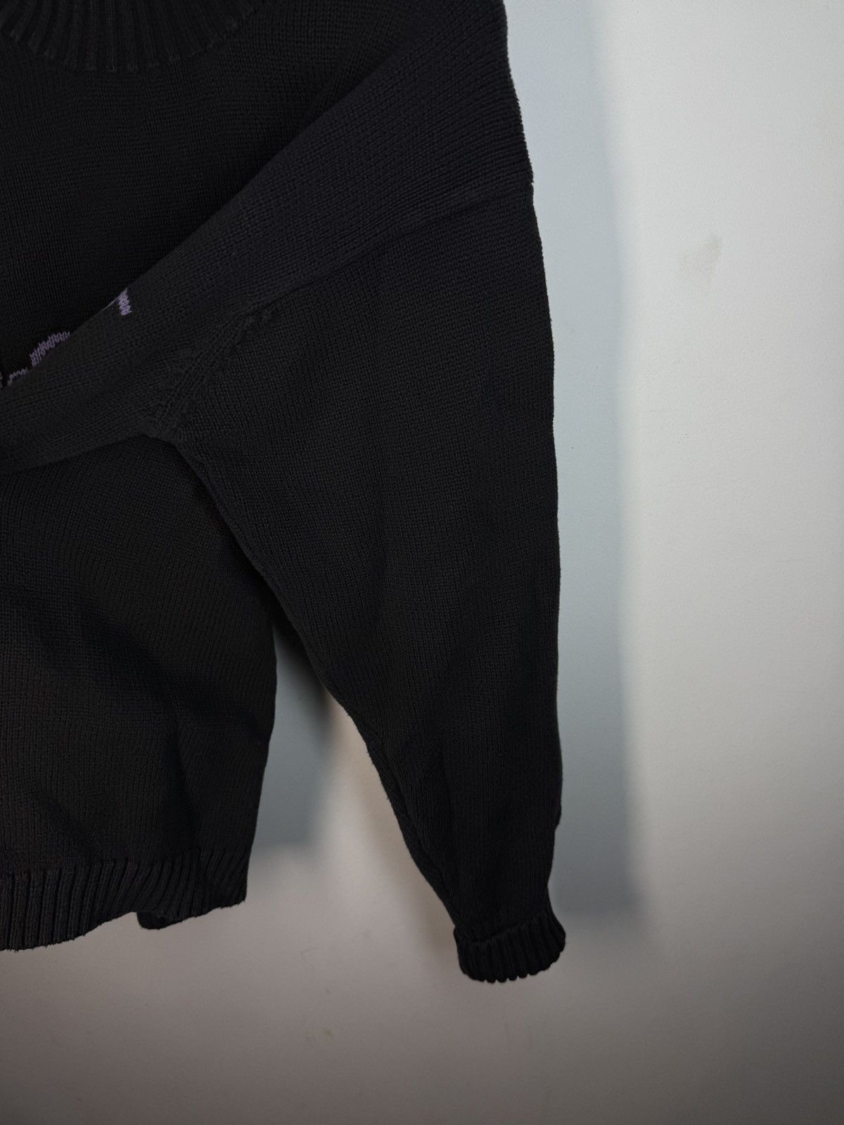 Yves Saint Laurent Black YSL Sweater Knit Big Logo Turtleneck YSL Sweatshirt Size US L / EU 52-54 / 3 - 12 Thumbnail