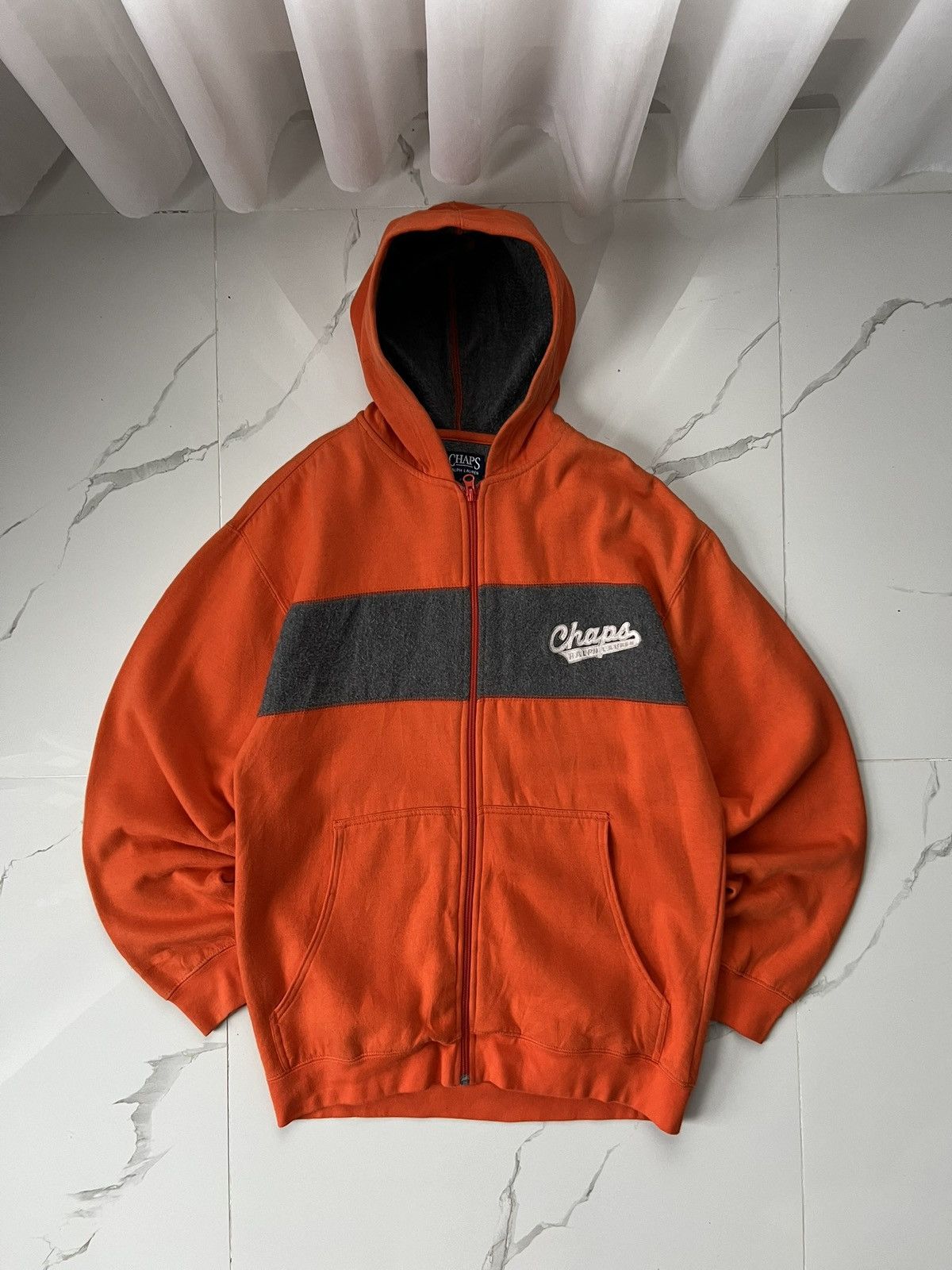 Polo Ralph Lauren 00’s RALPH LAUREN CHAPS RETRO RARE ZIP BIG LOGO HOODIE Y2K Size US S / EU 44-46 / 1 - 1 Thumbnail