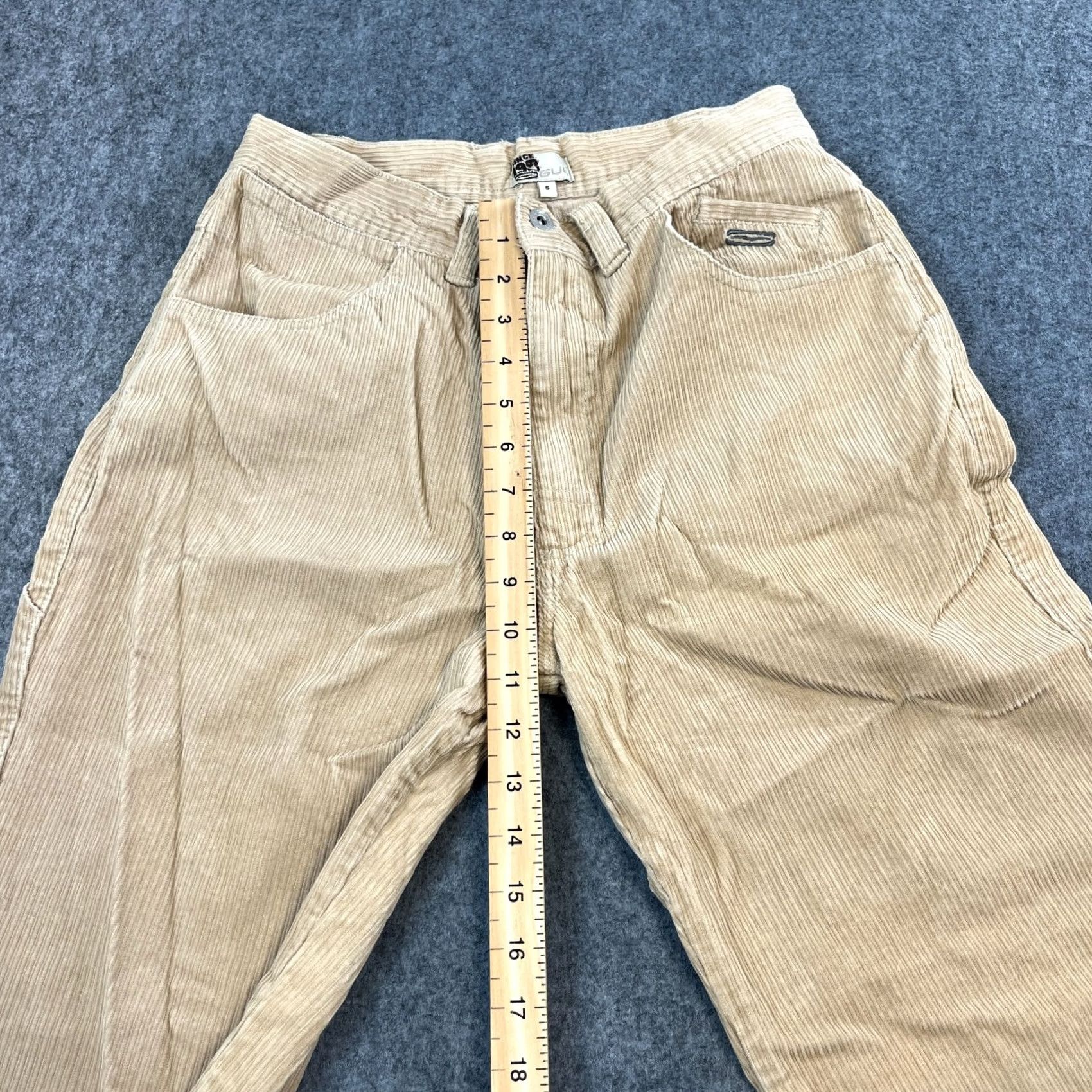 Vintage GUL Mens Corduroy Jeans Relaxed Straight Loose Baggy 30 30 Beige Vintage Skater Jeans Mens Beige 30 Regular Fit Mens Size US 30 / EU 46 - 5 Thumbnail