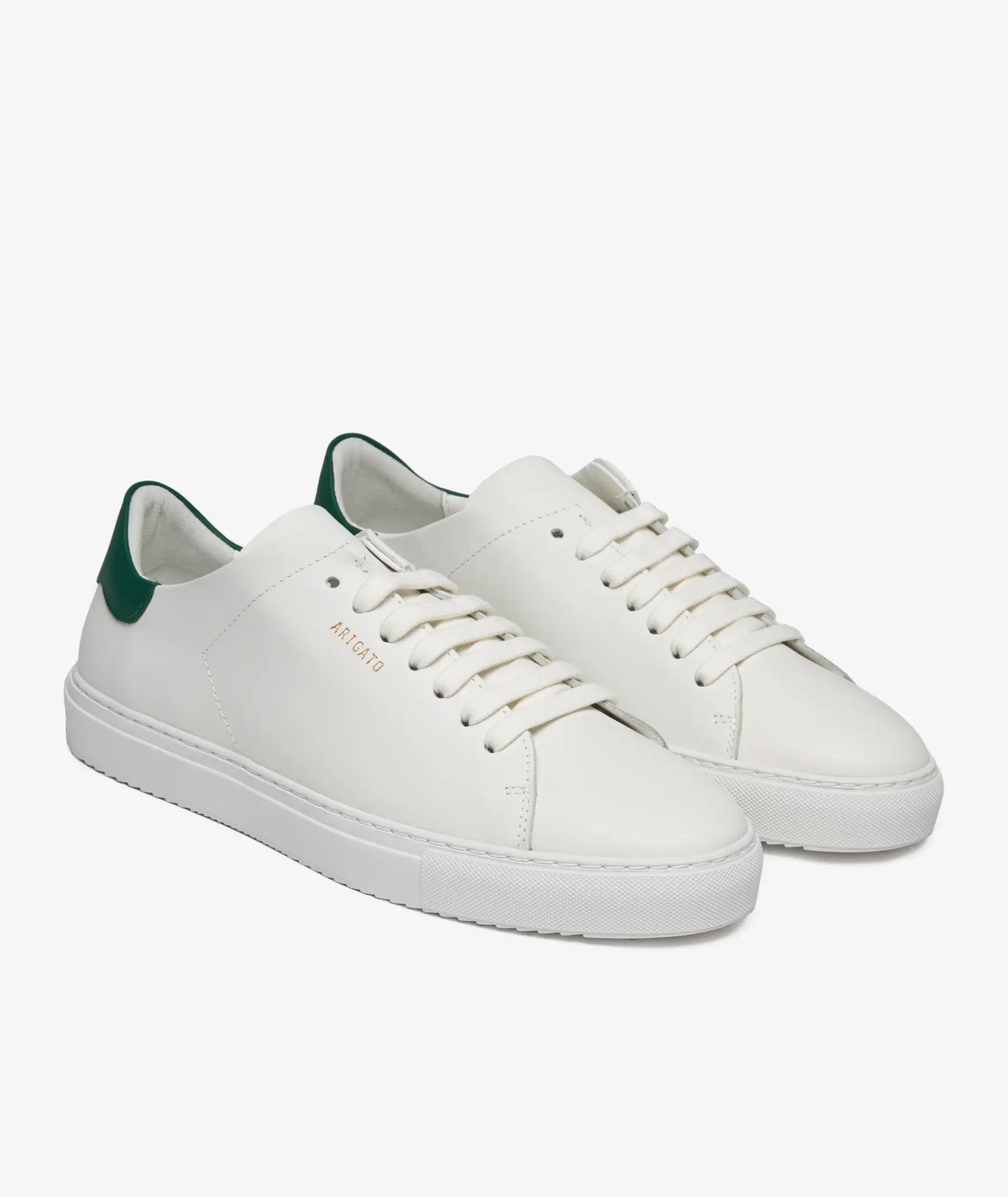 Axel Arigato o1s22i1n0925 Clean 90 Leather Sneakers in White/Green Size US 10 / EU 43 - 1 Thumbnail