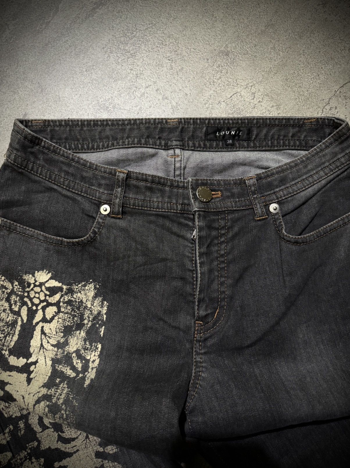 Tornado Mart Y2k Lounie tribal ifsixwasnine poem style bootcut jeans Size US 28 / EU 44 - 7 Thumbnail