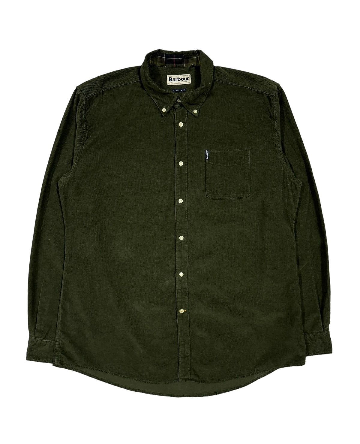 Barbour Barbour Cord 2 Tailored Corduroy Button Ups Shirt Size US L / EU 52-54 / 3 - 1 Thumbnail