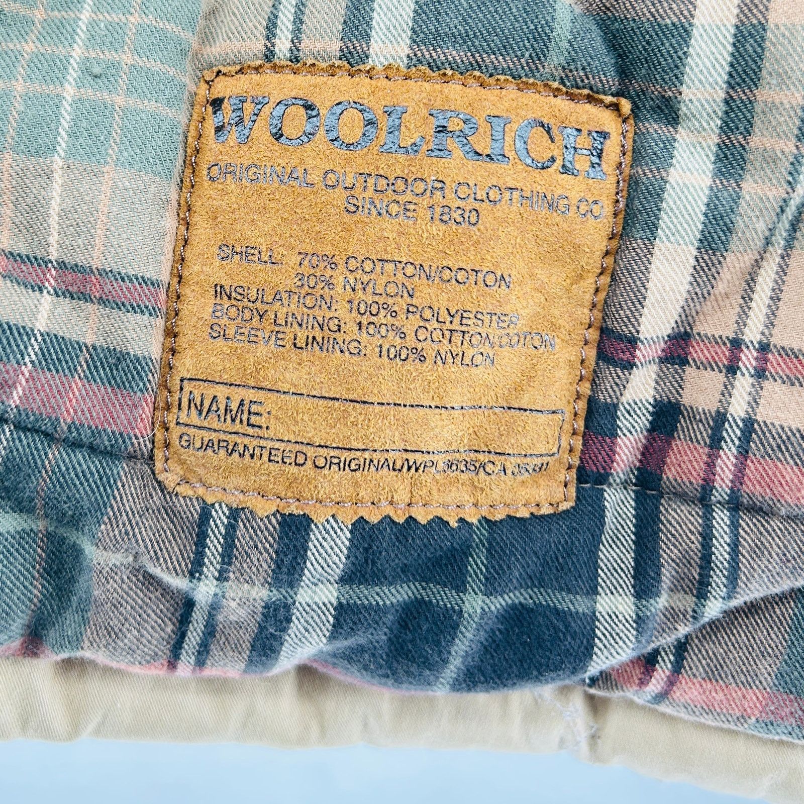 Woolrich Woolen Mills 90s Woolrich Distressed Tan Barn Coat + Leather Collar Size US L / EU 52-54 / 3 - 8 Thumbnail