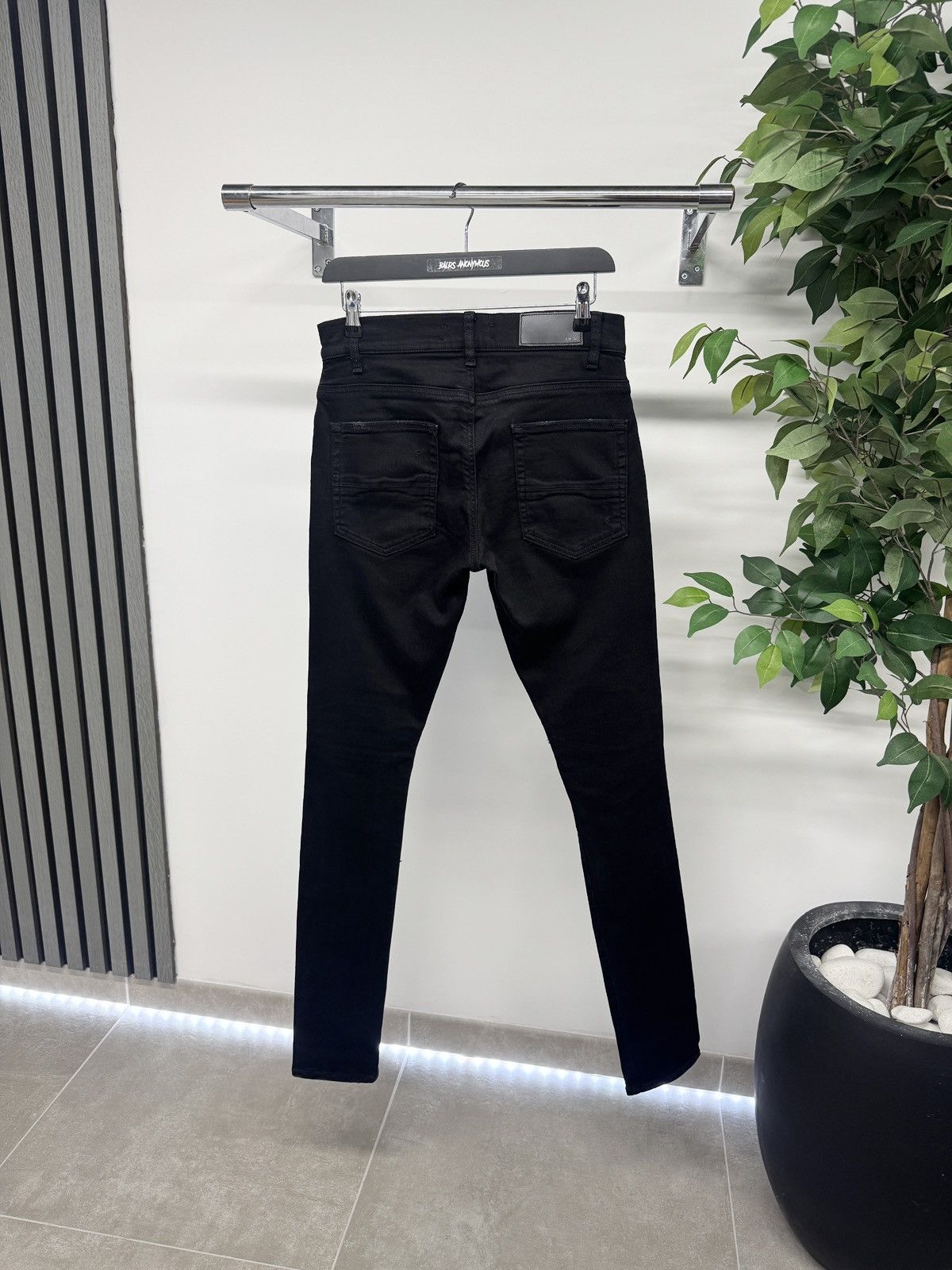 Amiri Amiri MX1 Leather Panelled Jeans In Black RRP £950 Size US 30 / EU 46 - 2 Thumbnail