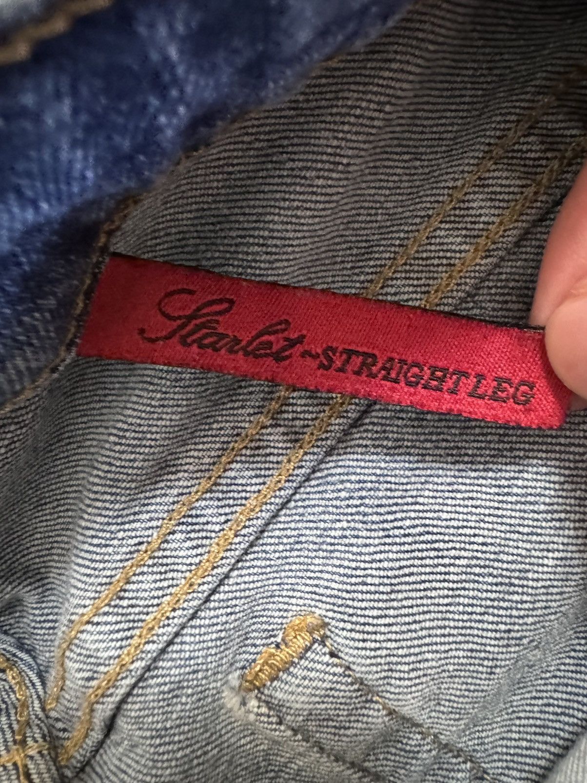 Guess × Vintage GUESS Starlet Straight Leg Denim Size 29" - 6 Thumbnail