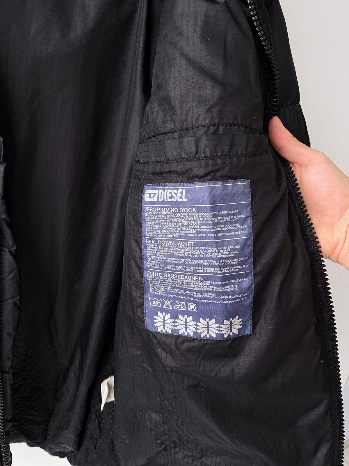 Diesel × Vintage Vintage 90’s Diesel Y2k Puffer Jacket Size US M / EU 48-50 / 2 - 11 Thumbnail