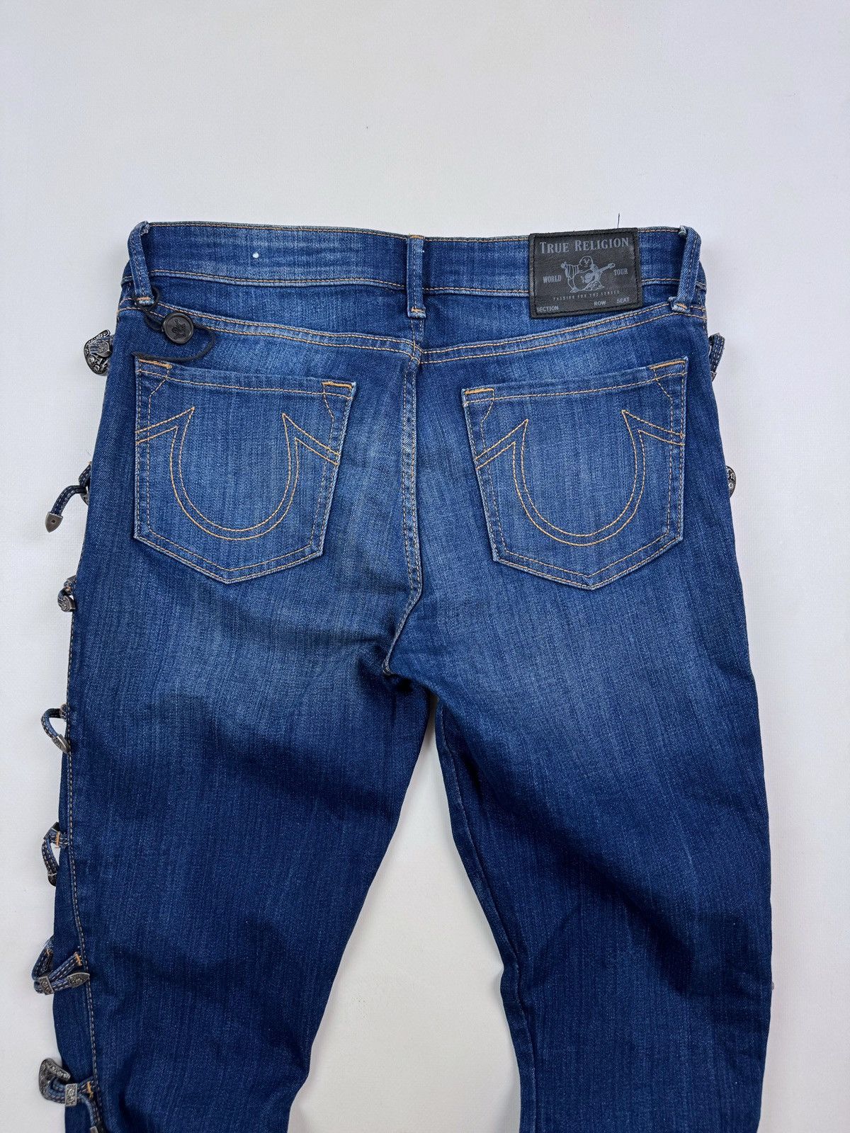 True Religion True Religion Halle Multi Buckle Skinny Women’s Jeans Size 30" / US 8 / IT 44 - 12 Thumbnail