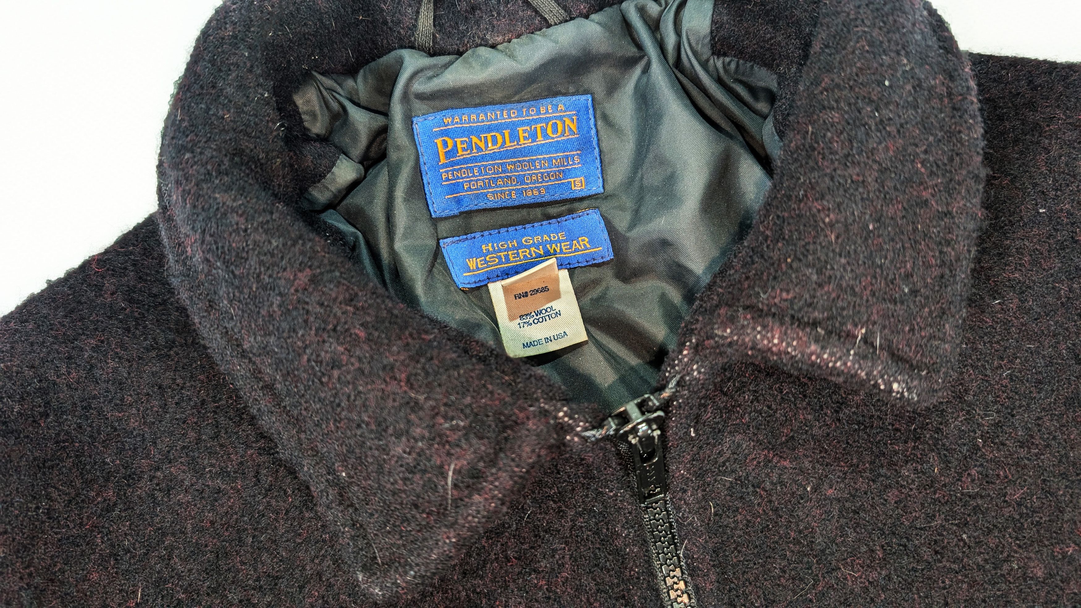 Pendleton 70s Pendleton Wool Cotton Bomber Jacket Size S (XS) USA Made Size US XS / EU 42 / 0 - 3 Thumbnail