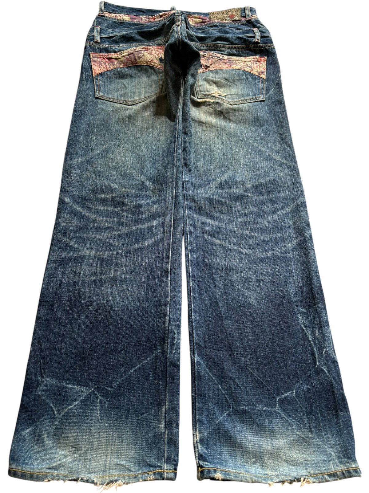 Eternal Vintage Eternal Double Waist Karakuri Style Baggy Jean Size US 31 - 2 Thumbnail