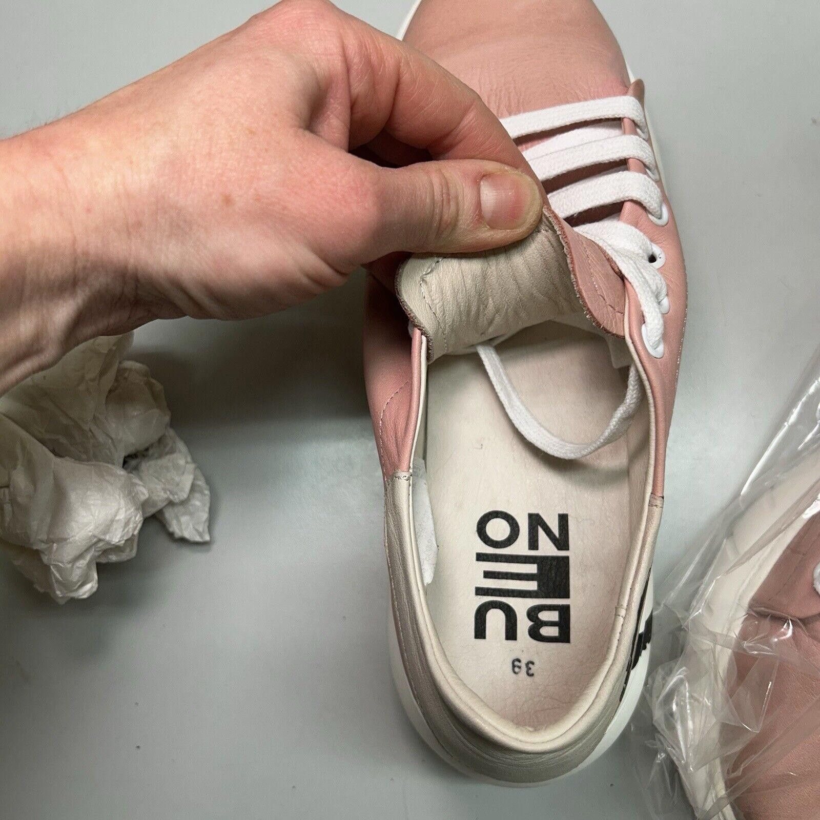 Designer Bueno PINK Women's Leather Sneakers US 8 EU 39 Low Top Heart Size US 8 / IT 38 - 7 Thumbnail