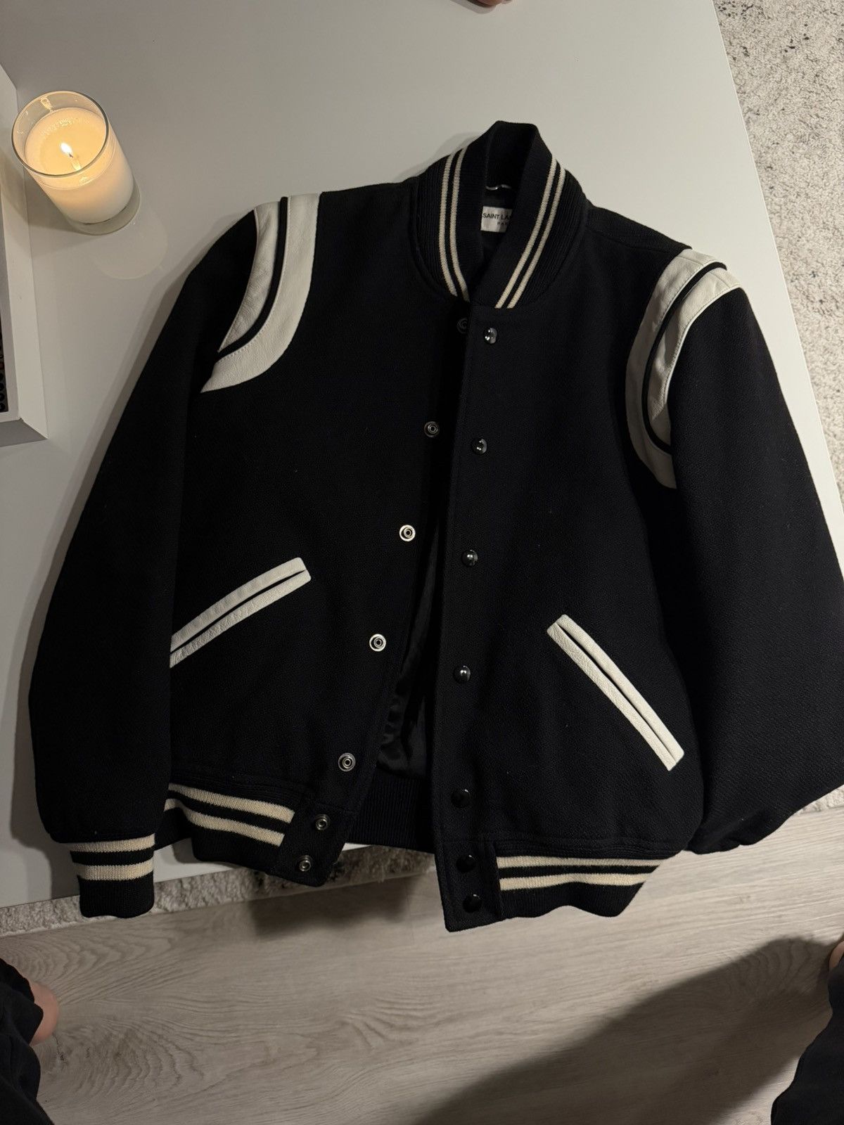 Saint Laurent Paris 2017 Saint Laurent Teddy Bomber Size US S / EU 44-46 / 1 - 1 Thumbnail