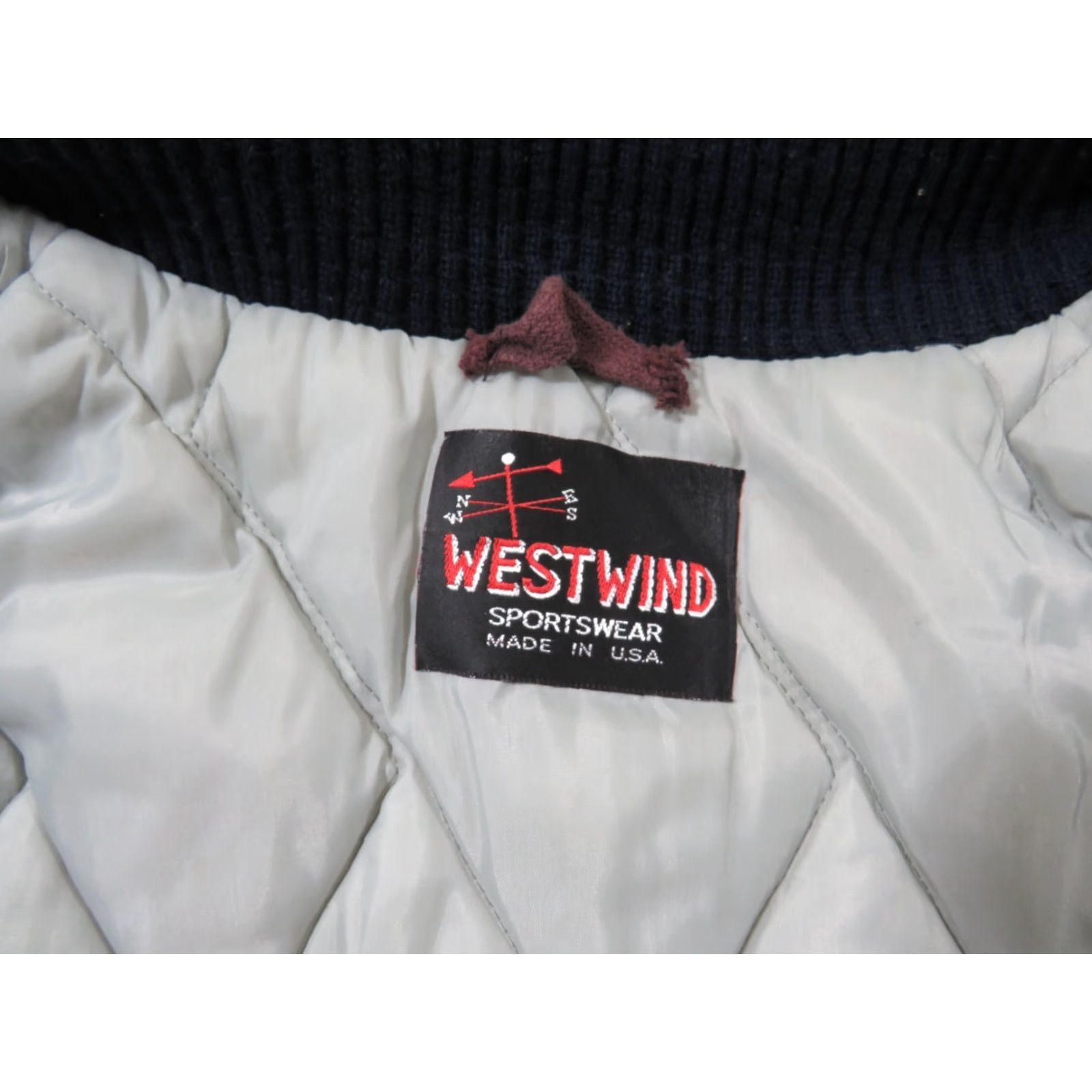 Vintage VINTAGE West Wind Jacket XL Mens Nylon Quilted Lined Buccaneer Blue - W Size US XL / EU 56 / 4 - 7 Thumbnail