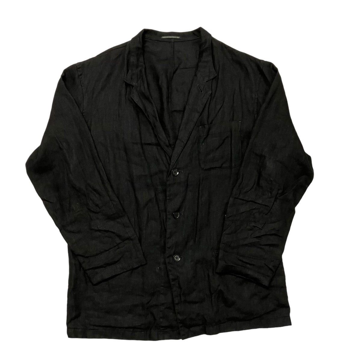 Yohji Yamamoto yohji yamamoto 3B linen jacket HN-J96-322 Size US L / EU 52-54 / 3 - 1 Thumbnail