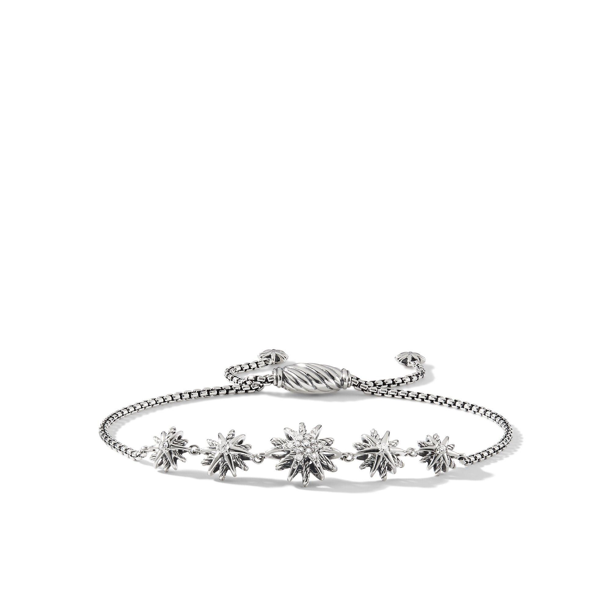 David Yurman o1w1db10526 B12069D Size:S/Bracelet in Silver With Diamond Size ONE SIZE - 1 Thumbnail