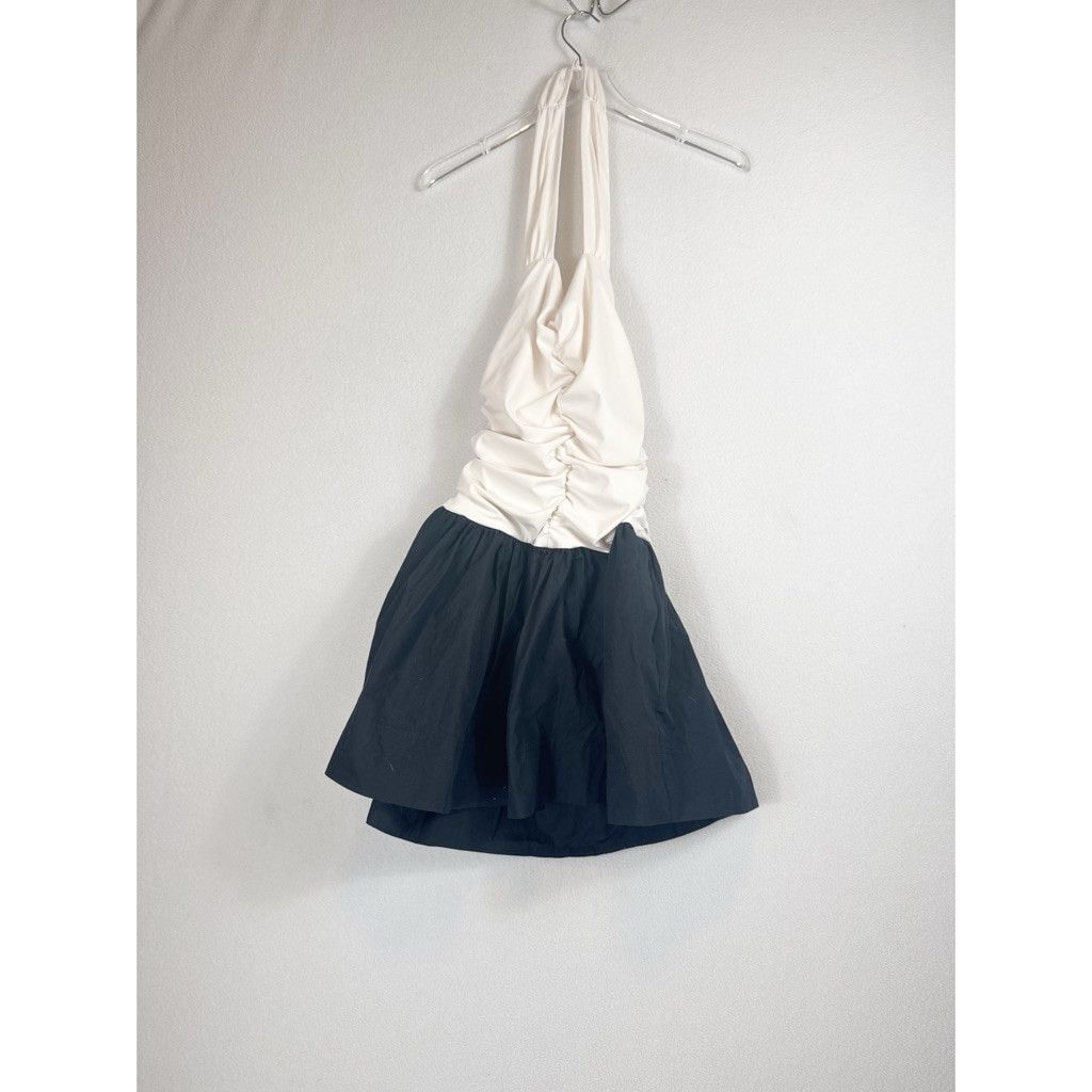 maeve halter scarf mini dress NWT Maeve Halter Mini Dress Black & White Size S $168