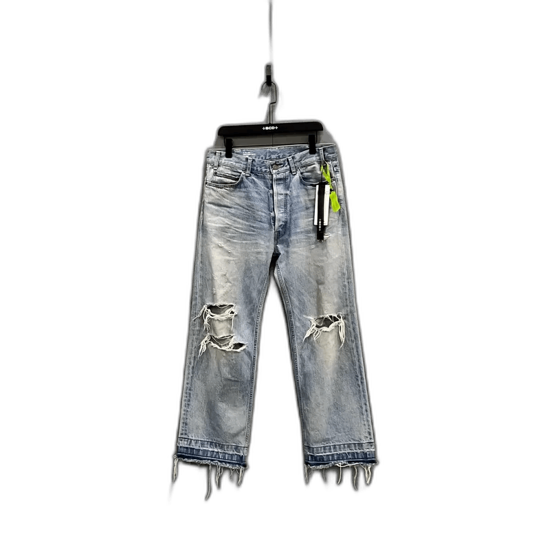 Celine Celine Wash Distressed StraightLeg Jeans Size US 31 - 1 Thumbnail