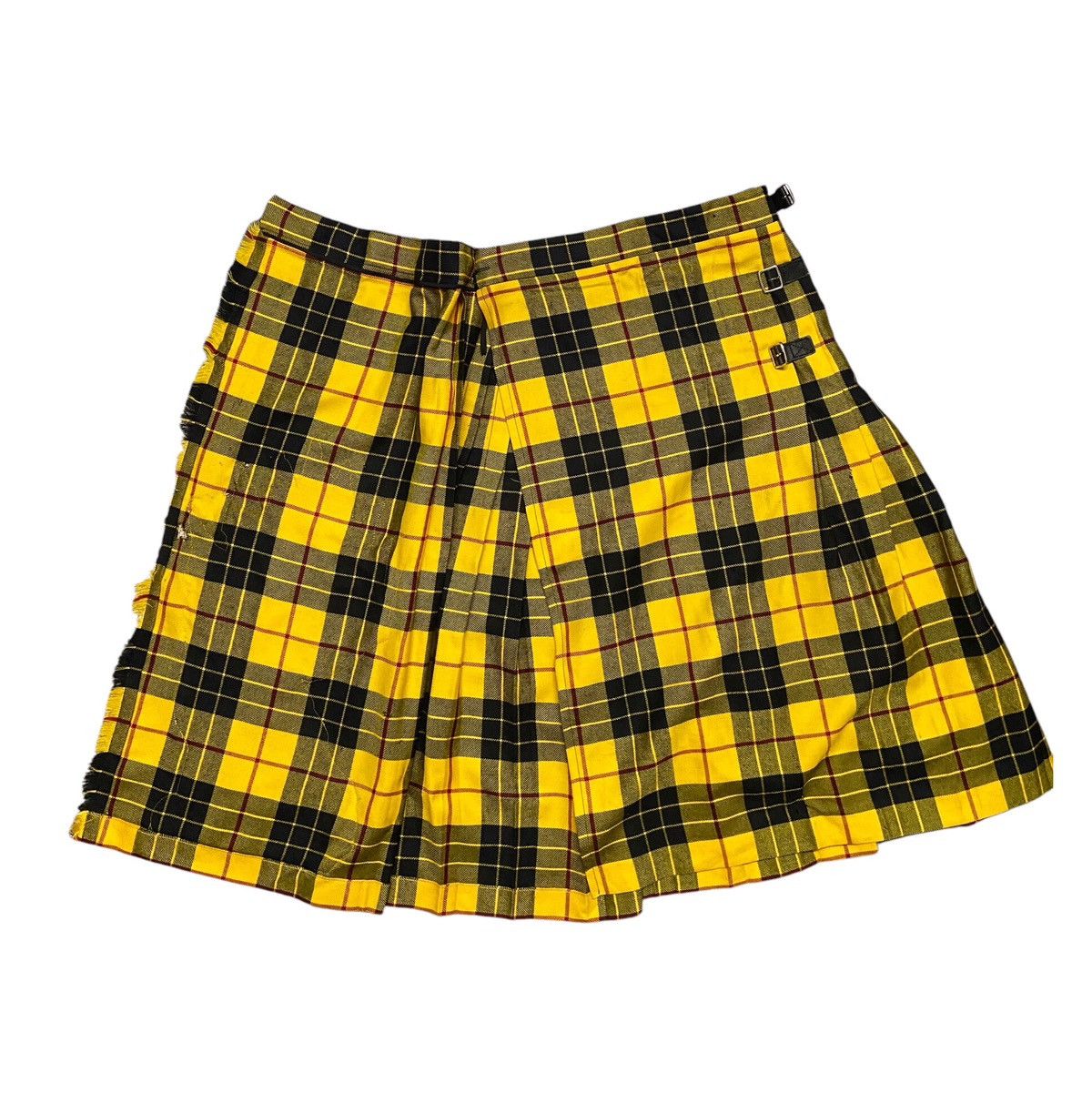 Designer × Gucci Gucci Embroidered Tartan Wool Wrapped Skirt Runway Size 26" / US 2 / IT 38 - 4 Thumbnail