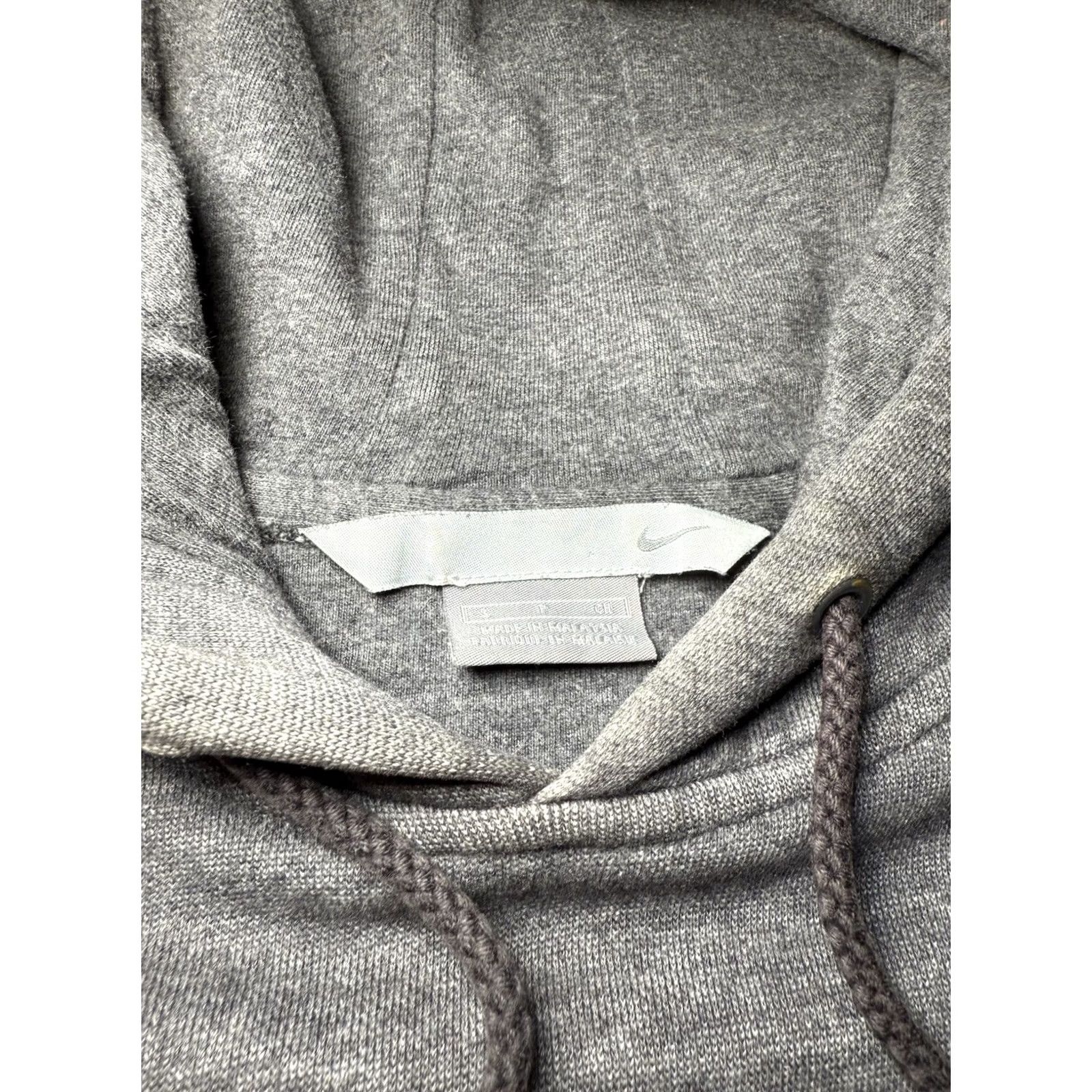 Nike VINTAGE Nike Hoodie Mens Small Gray Tag Sweatshirt Center Swoosh Y2K Spellout Sports Shirt Size US S / EU 44-46 / 1 - 3 Thumbnail