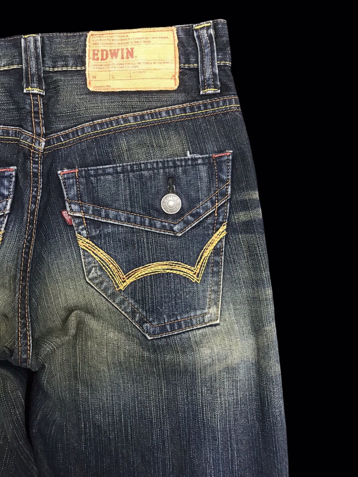 Edwin 💥WIDE FLARE💥EDWIN STONEWASH SICK FADES MUD WASH DENIM F330 Size US 32 / EU 48 - 10 Thumbnail